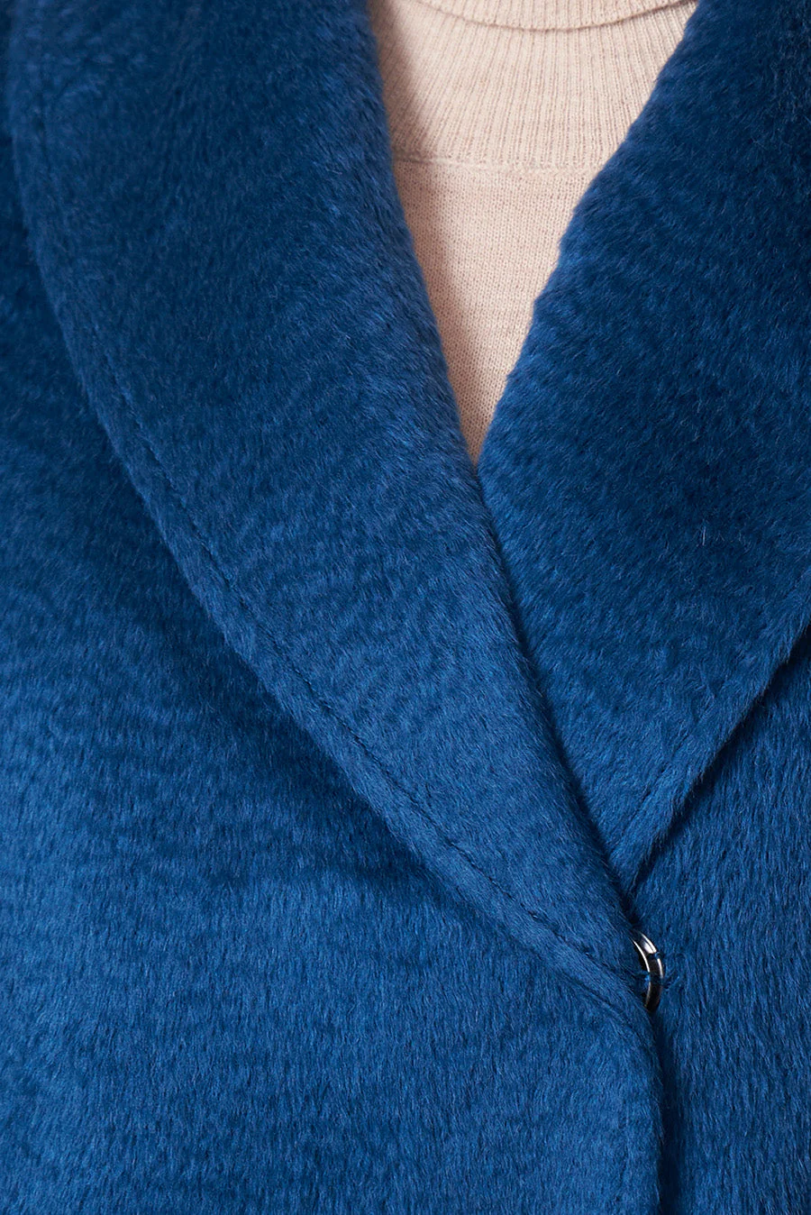 Uriah Coat Baby Alpaca Suri Color Petrol - Image 4