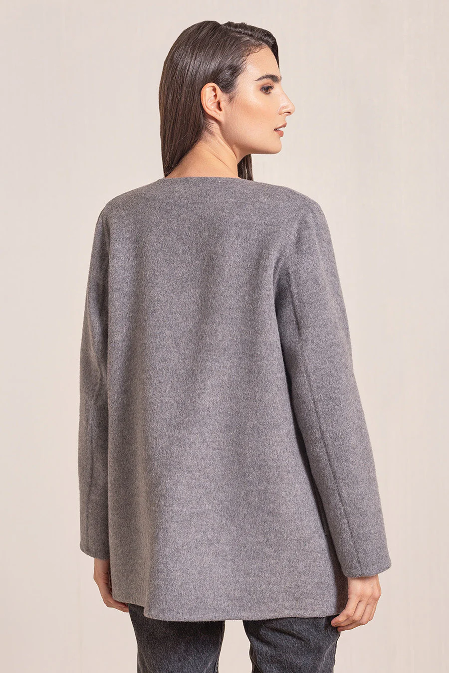 Valencia Coat Baby Alpaca & Wool Color Bentley - Image 2
