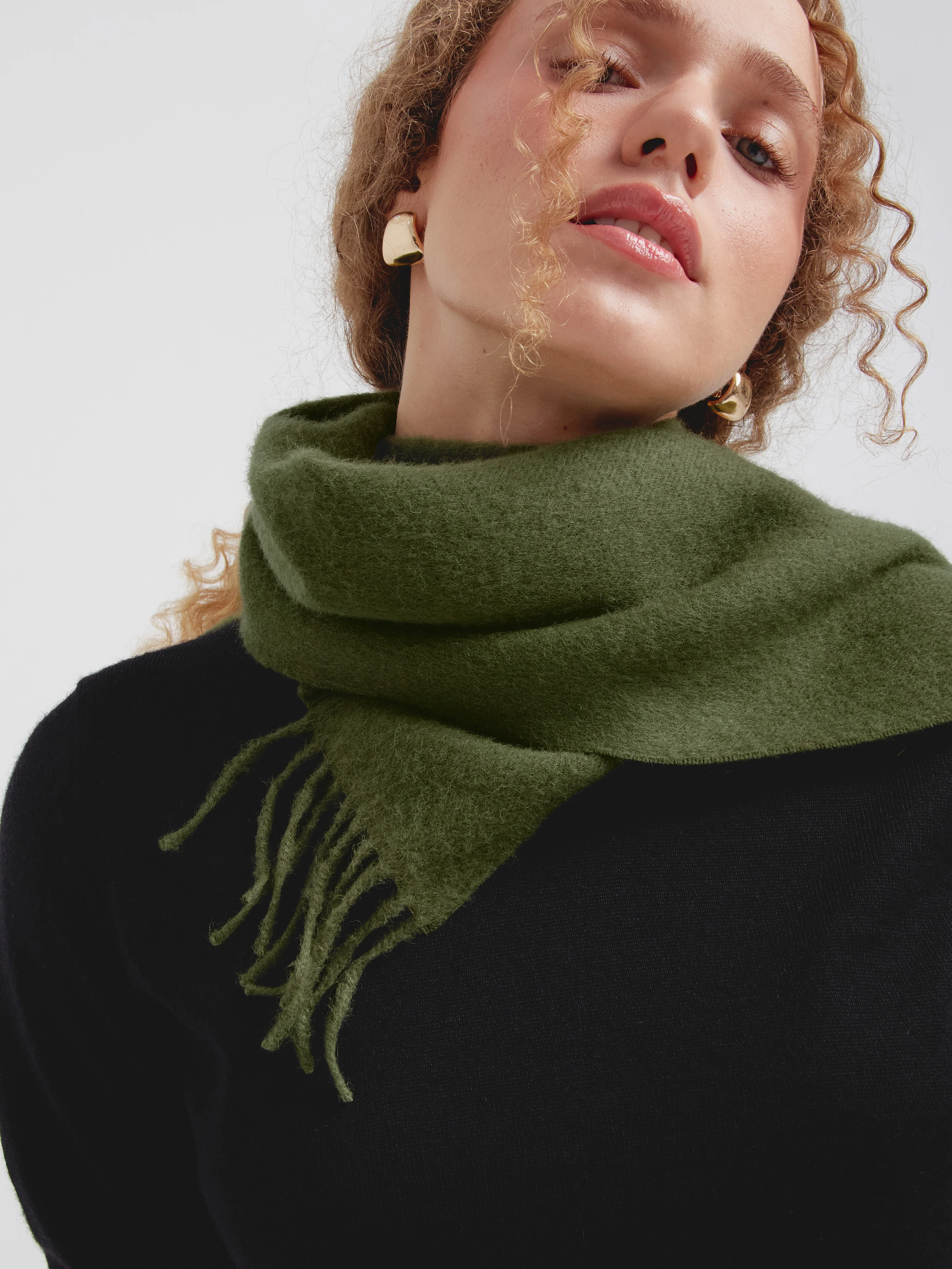 Adrian Scarf Baby Alpaca Color Green - Image 3