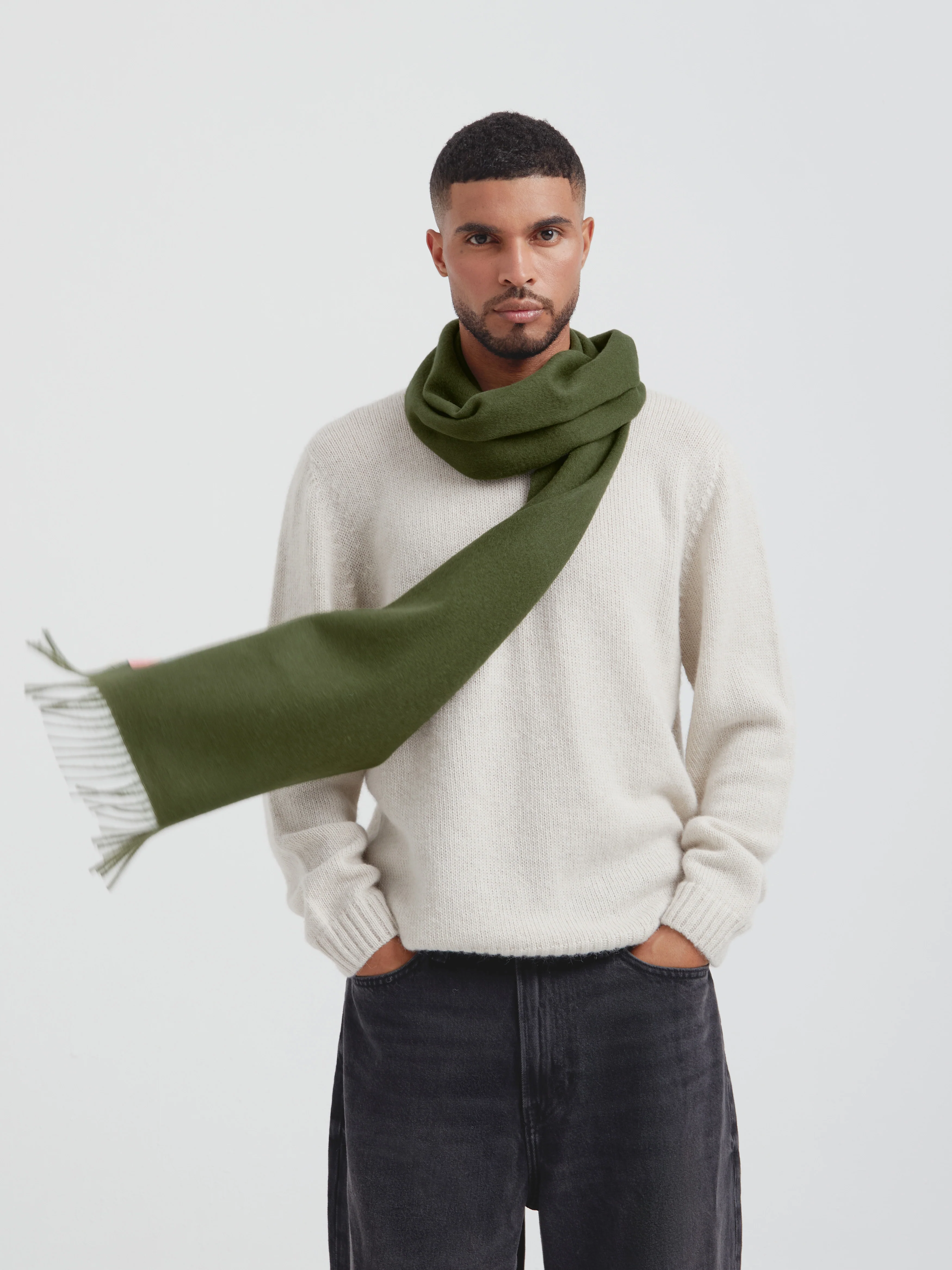 Adrian Scarf Baby Alpaca Color Green - Image 4