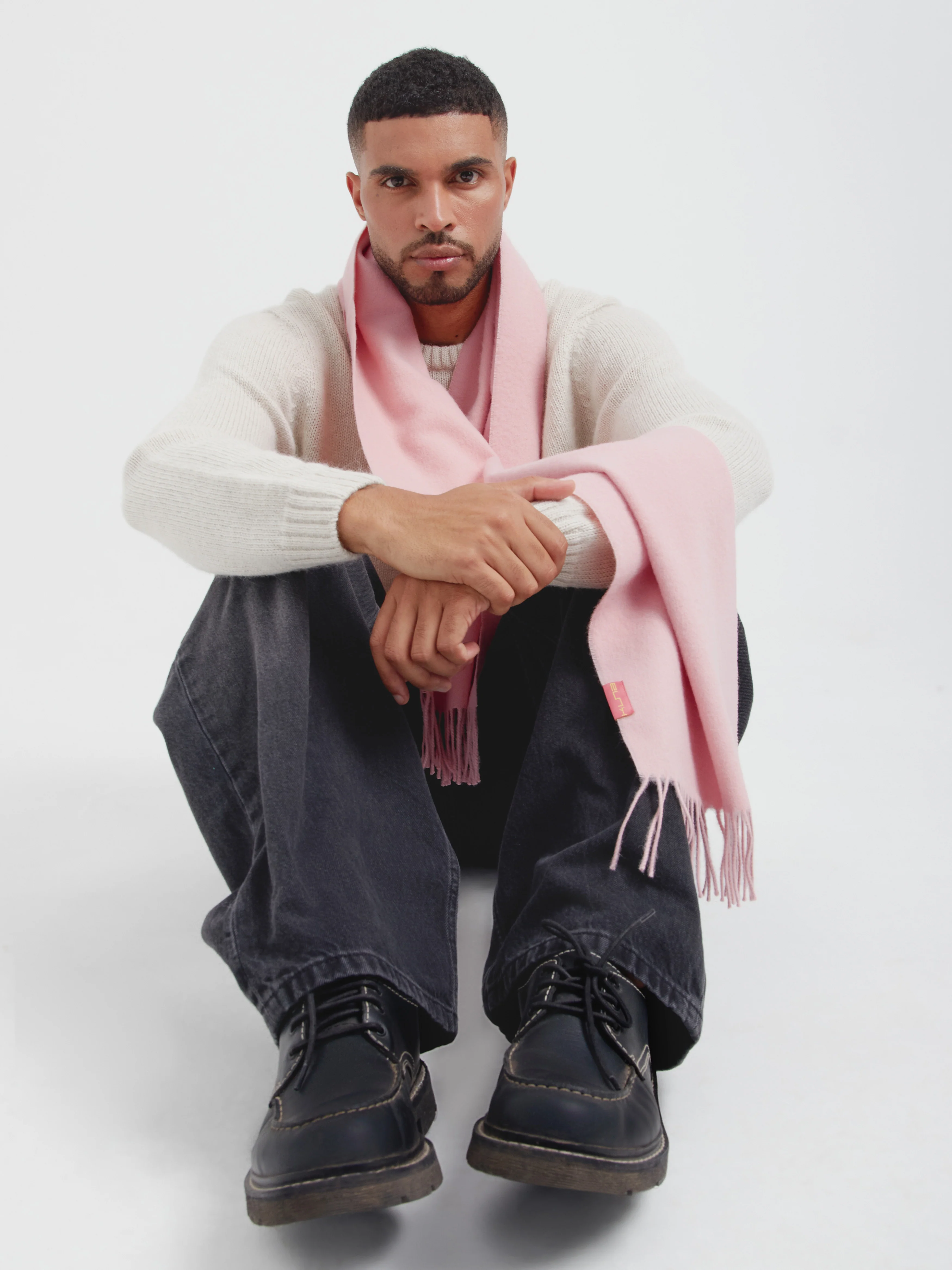 Adrian Scarf Baby Alpaca Color Pink - Image 4