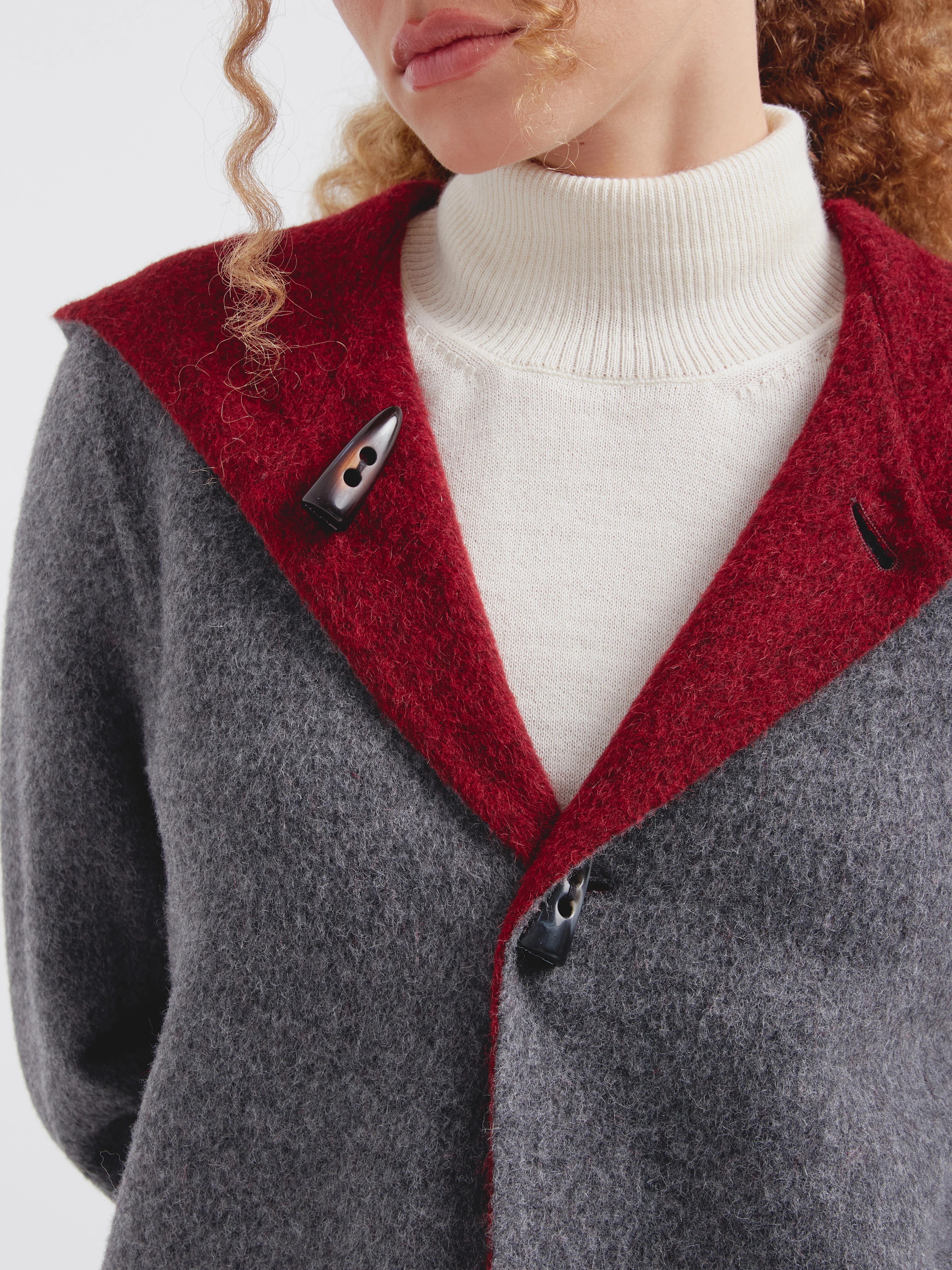 Alaia Coat Baby Alpaca Color Cherry - Image 10