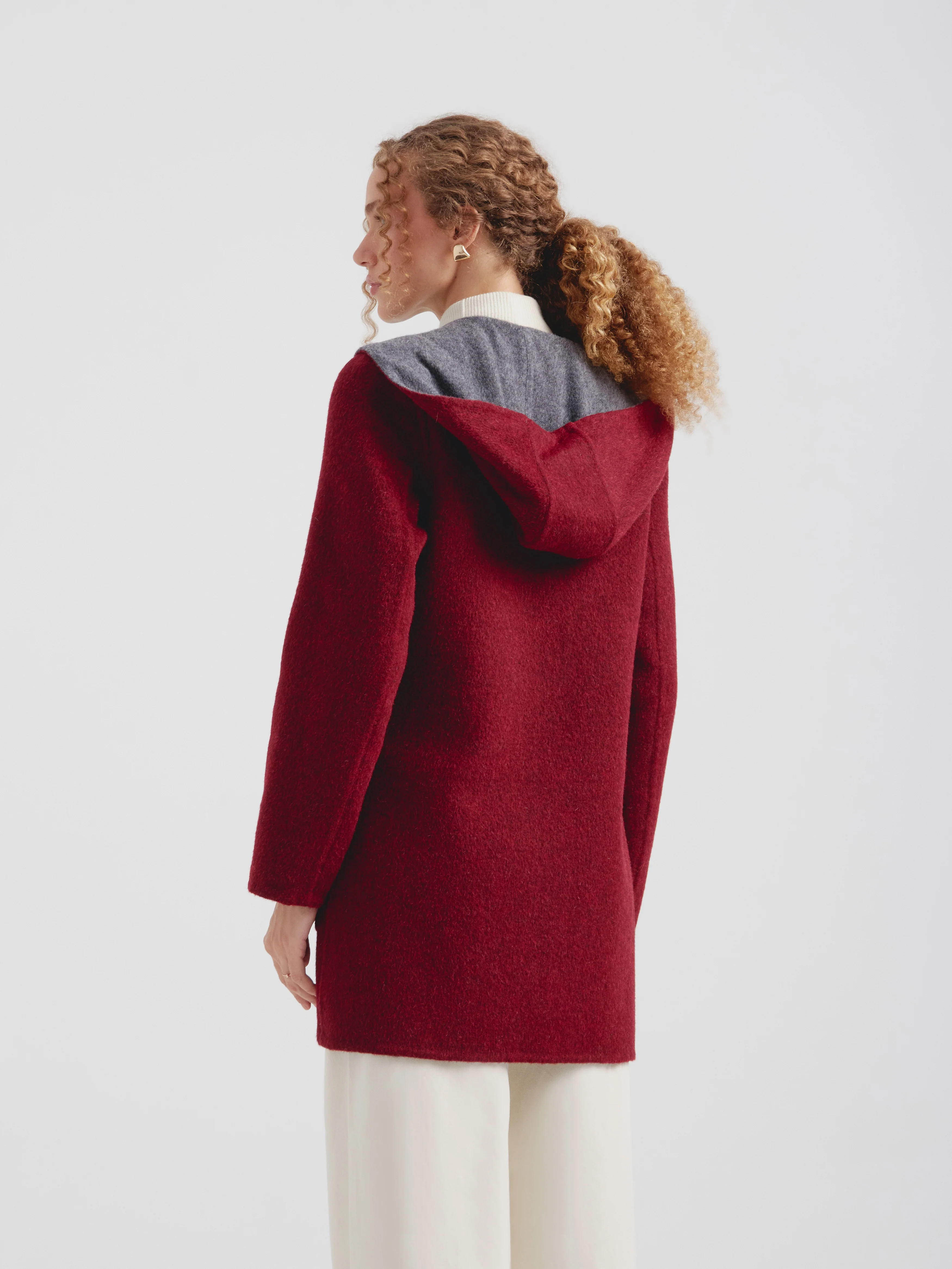 Alaia Coat Baby Alpaca Color Cherry - Image 3
