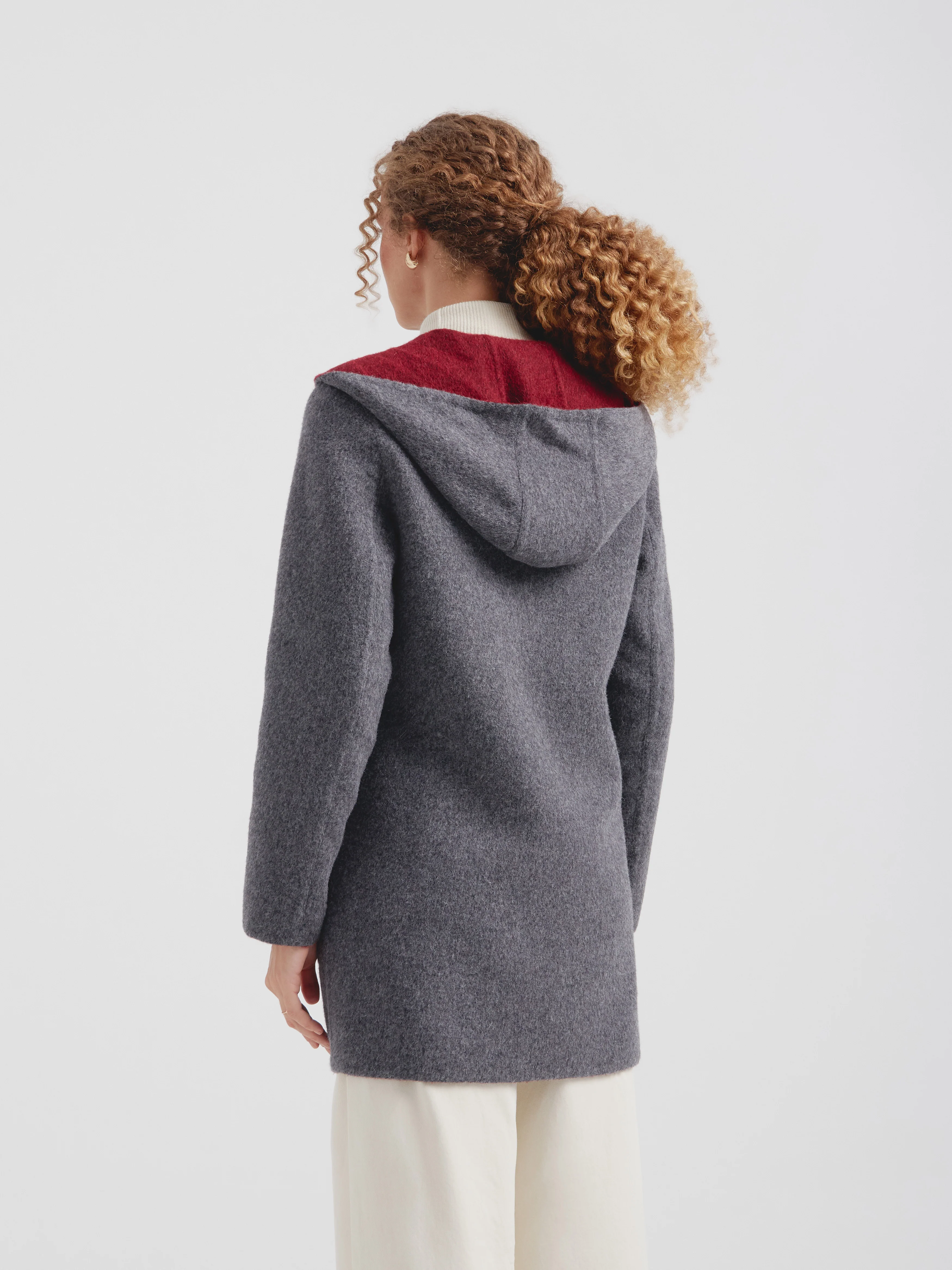 Alaia Coat Baby Alpaca Color Cherry - Image 8