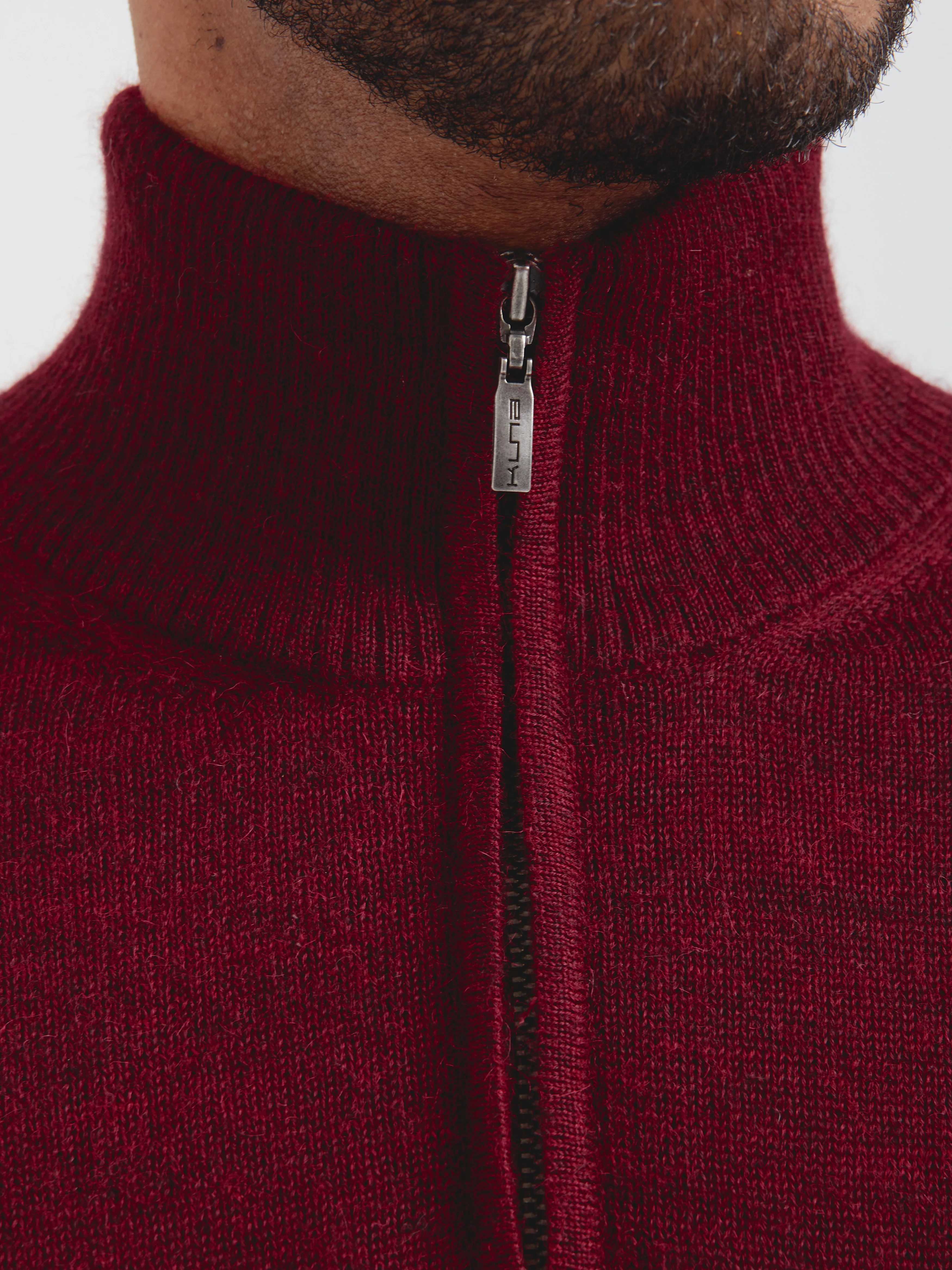 Albert Sweater Baby Alpaca Color Cherry - Image 5