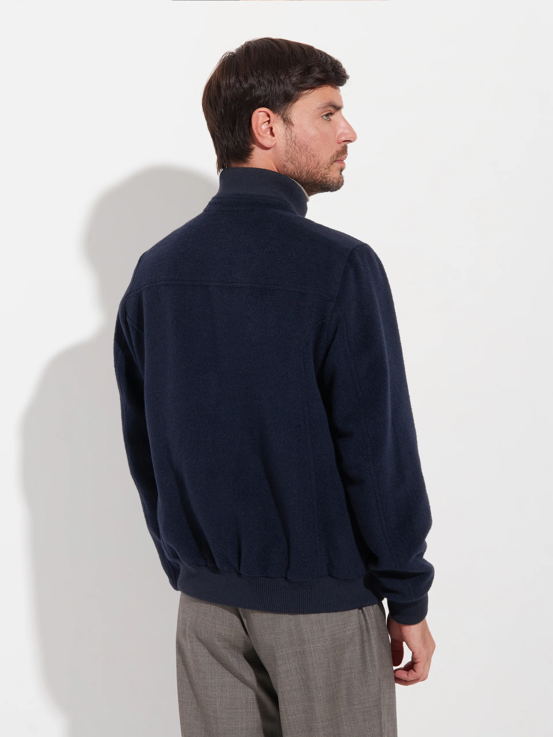 Alois Jacket Baby Alpaca Color Blue - Image 3