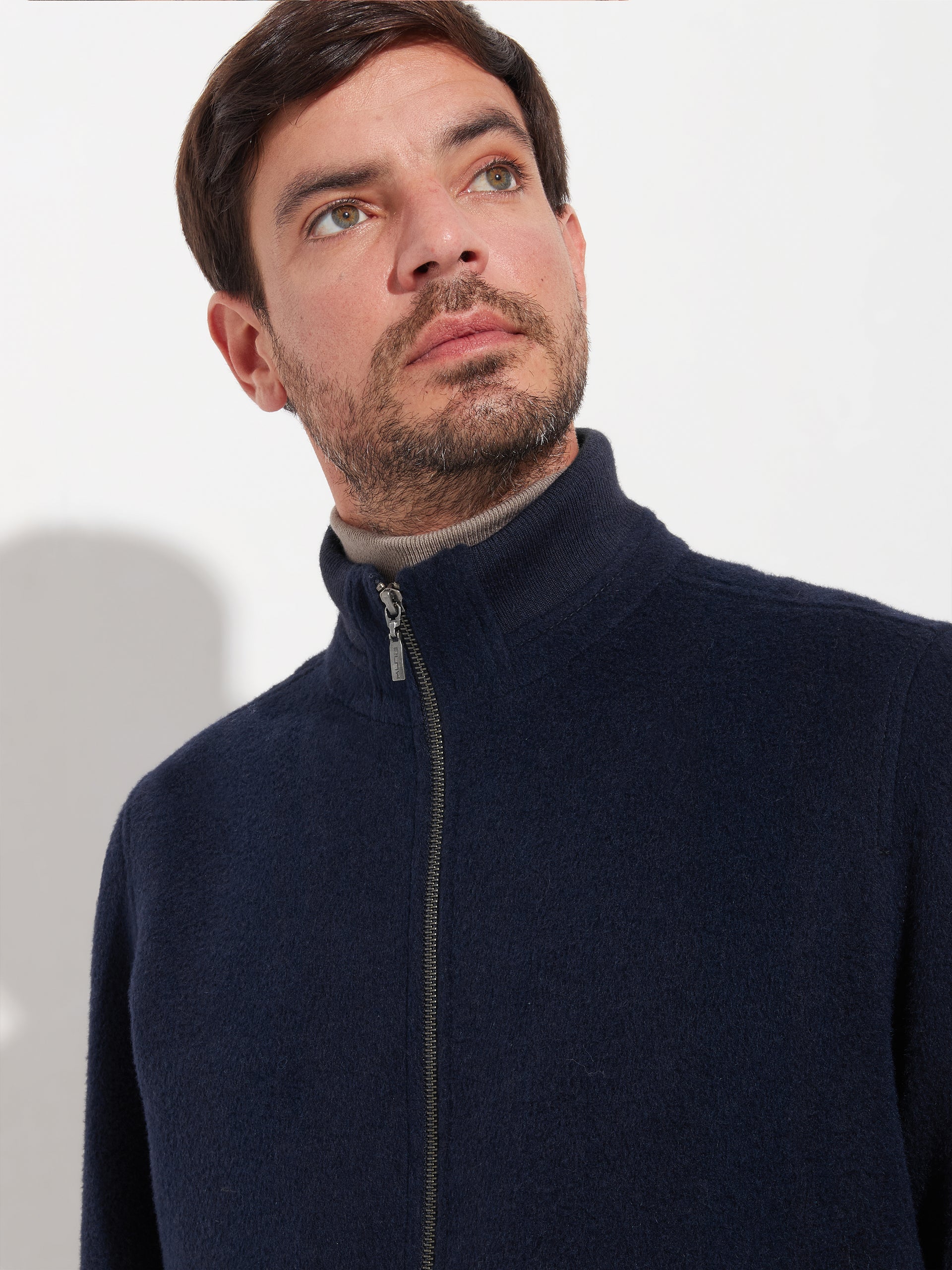 Alois Jacket Baby Alpaca Color Blue - Image 5