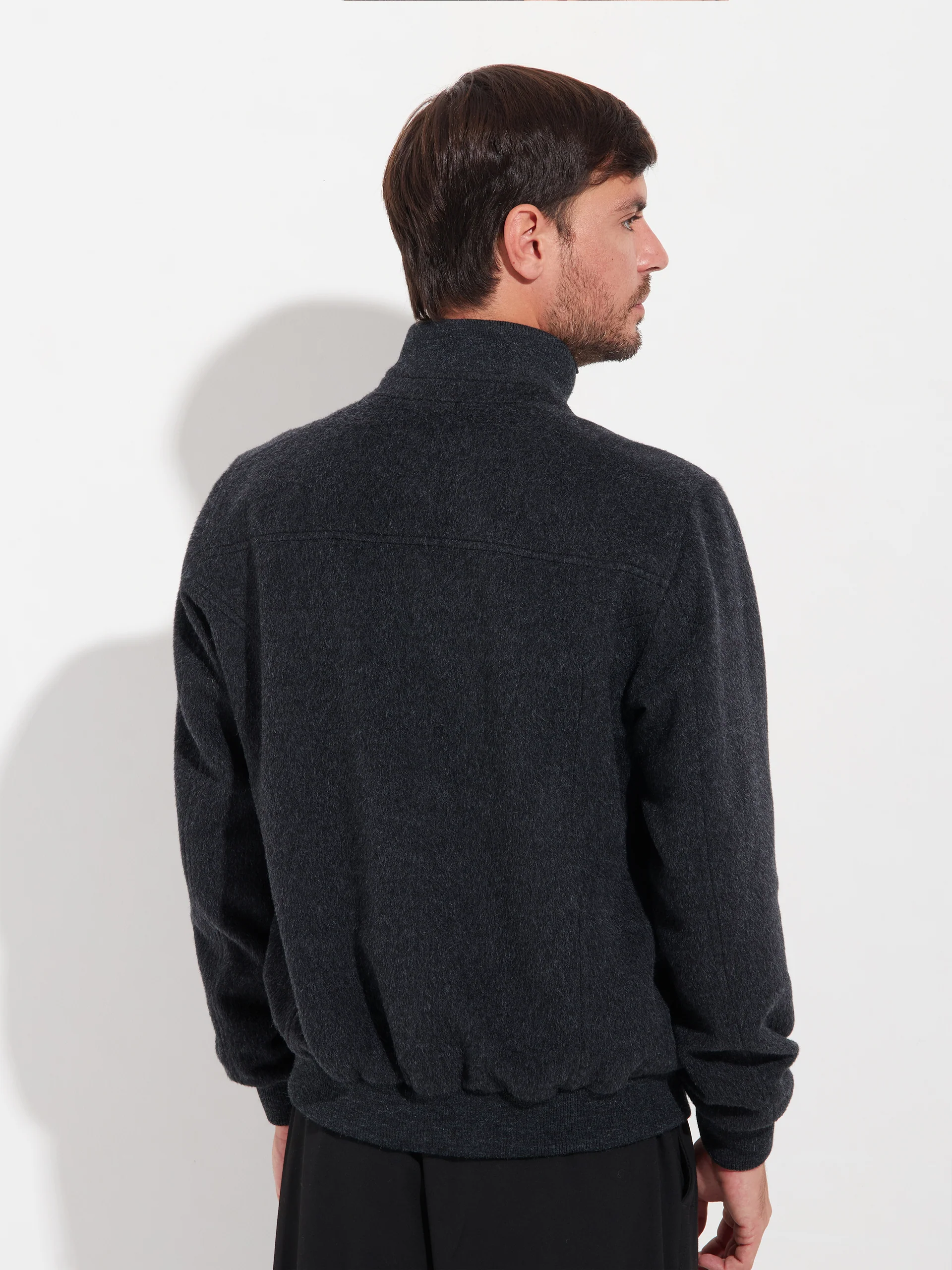 Alois Jacket Baby Alpaca Color Grey - Image 3