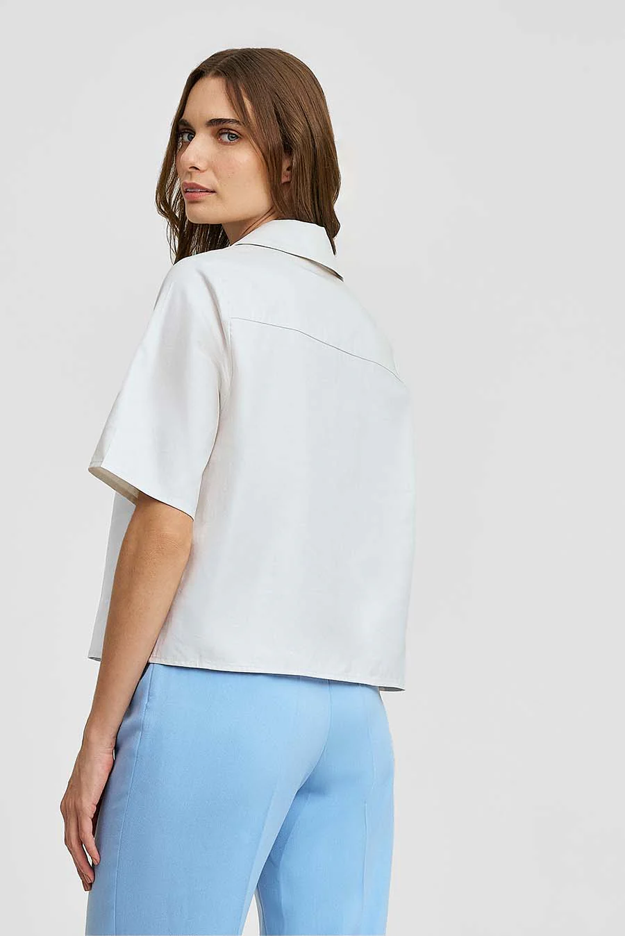 Wooga Blouse Cotton Color Ecru - Image 3