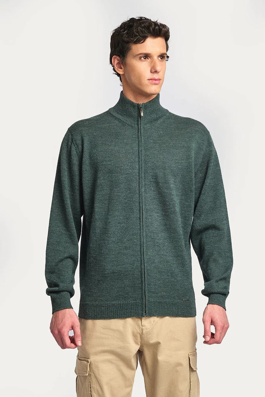 Andreas Cardigan Baby Alpaca Color Bosque - Image 2