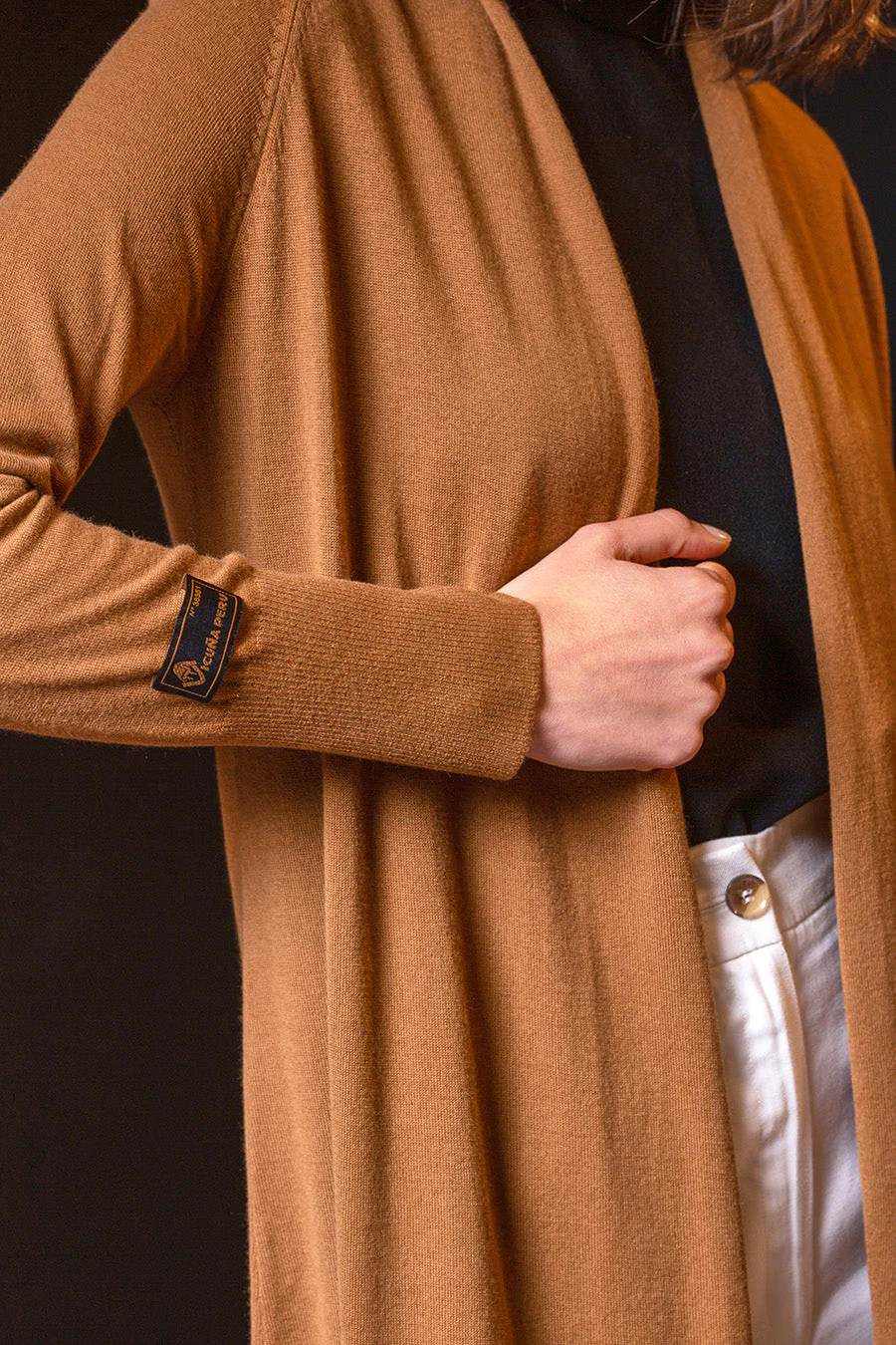 Kaysa Cardigan Vicuña Color Camel - Image 4