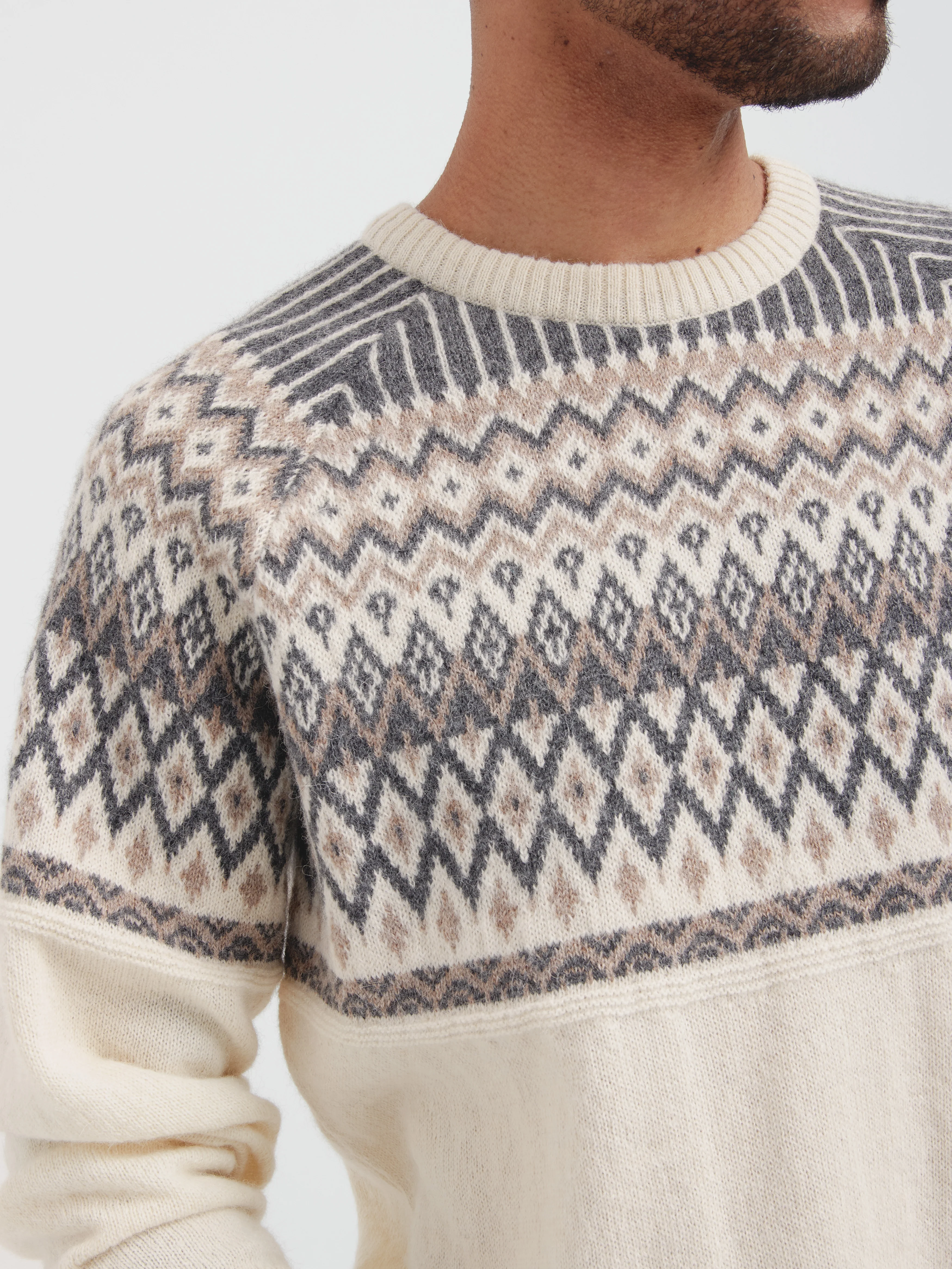 Calvados Sweater Baby Alpaca Color Ecru - Image 5