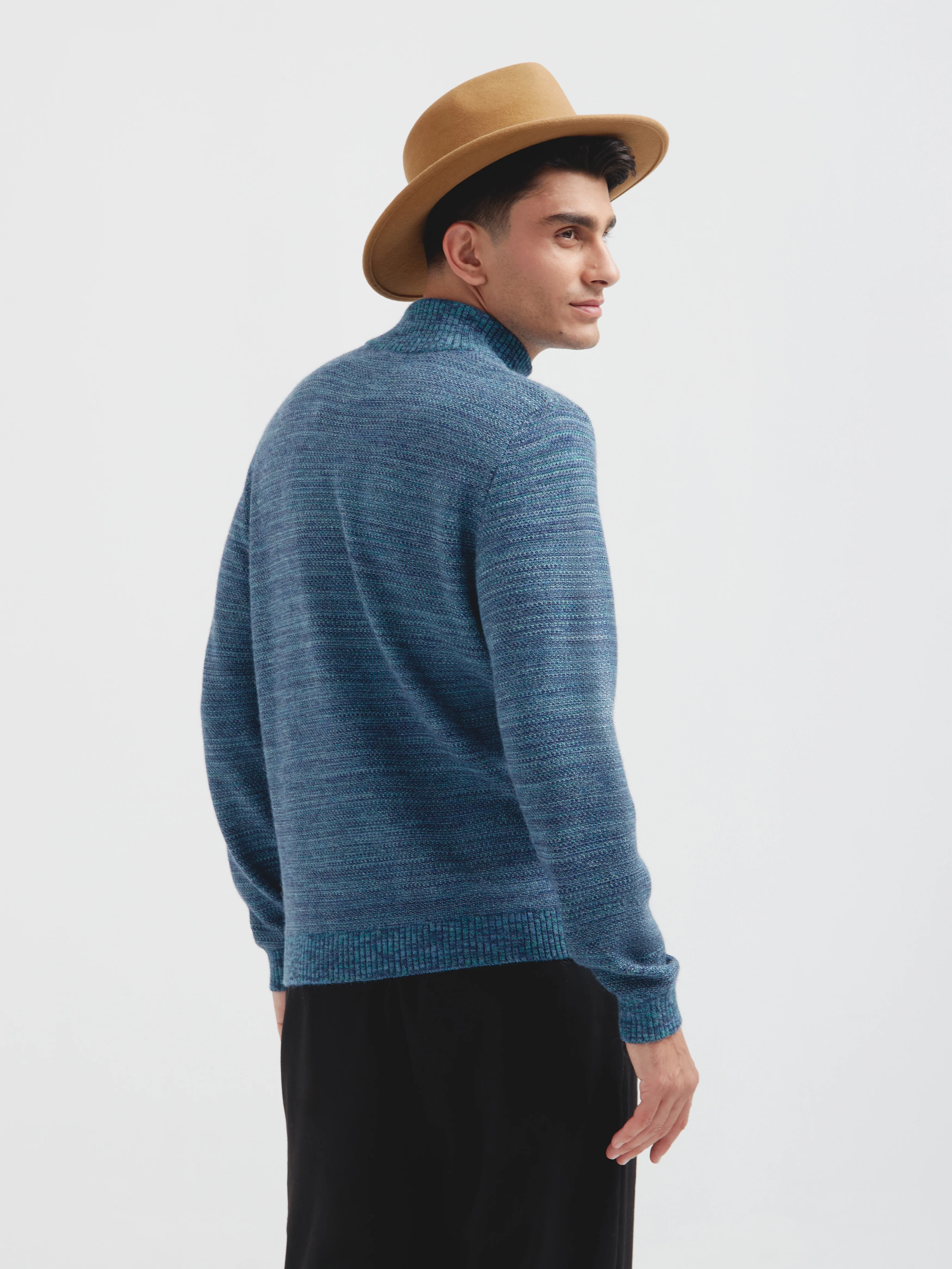 Calvin Sweater Baby Alpaca Color Blue - Image 3