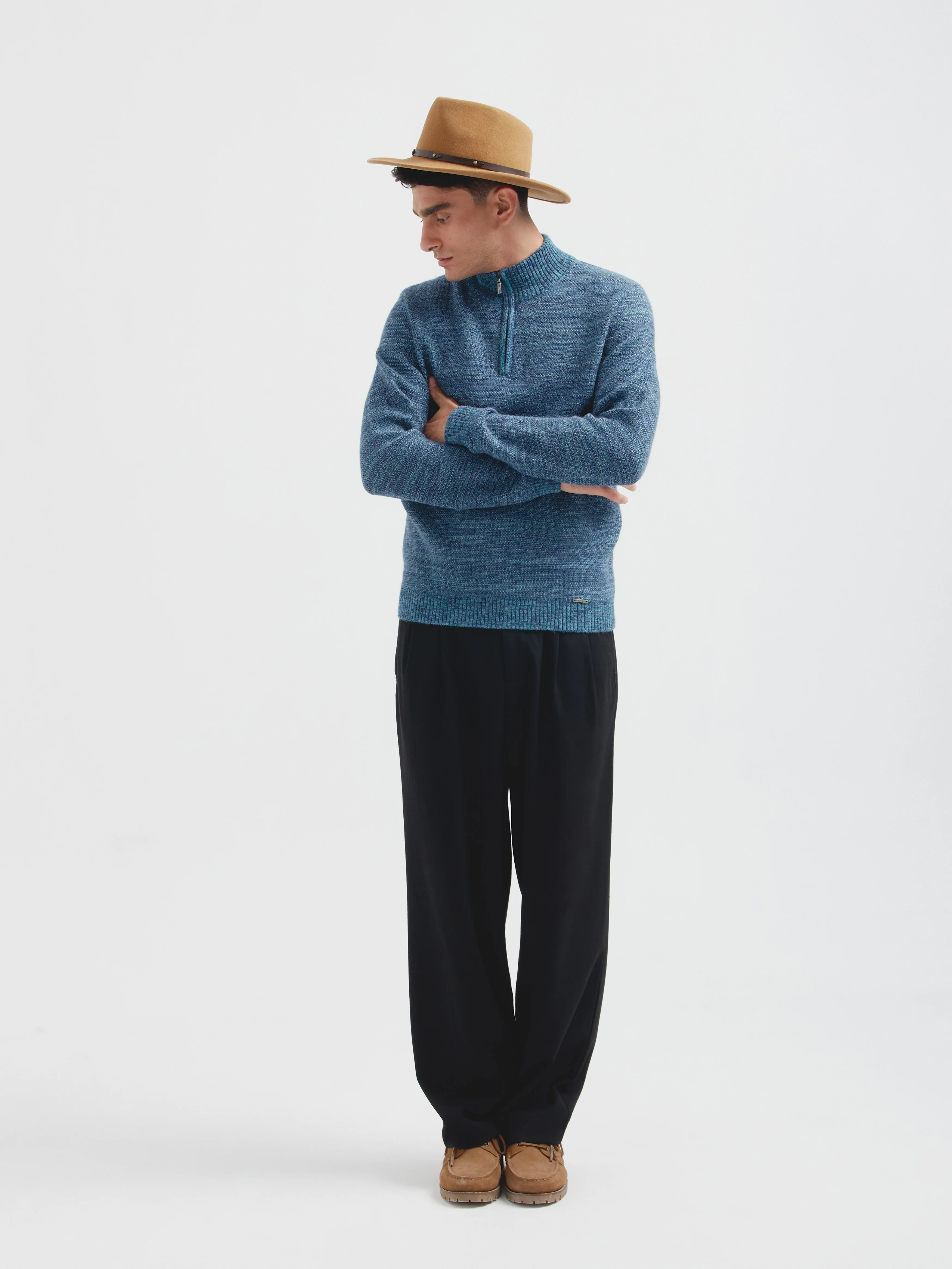 Calvin Sweater Baby Alpaca Color Blue - Image 4