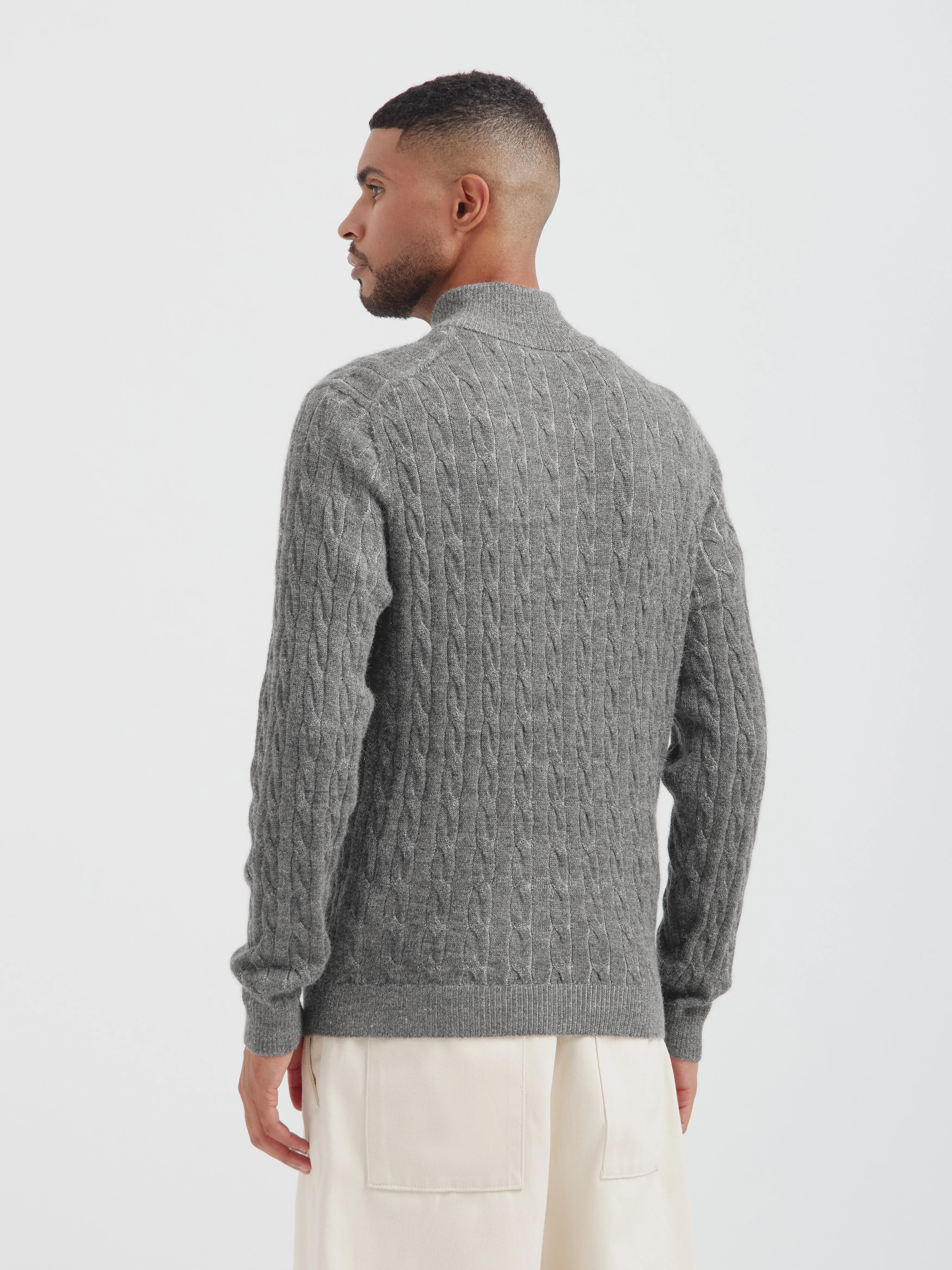 Calypso Sweater Baby Alpaca Color Grey - Image 3