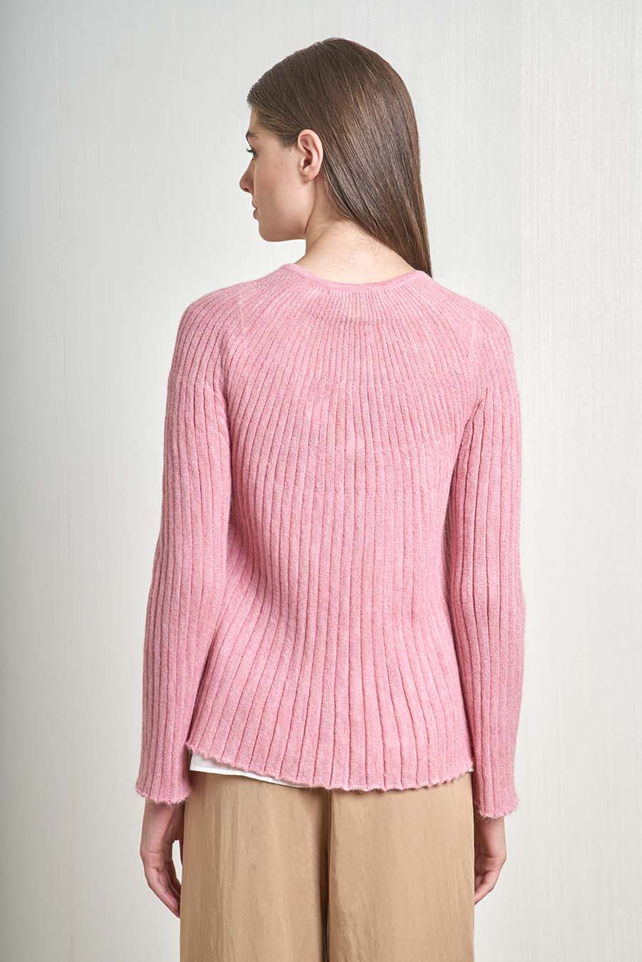 Vanda Cardigan Baby Alpaca Color Peonia - Image 2