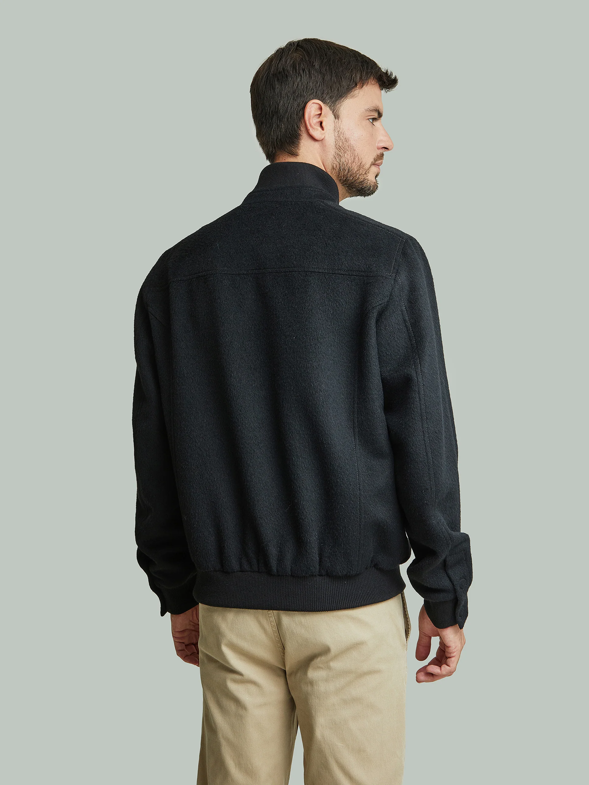 Nadrian Jacket Baby Alpaca Color Black - Image 3