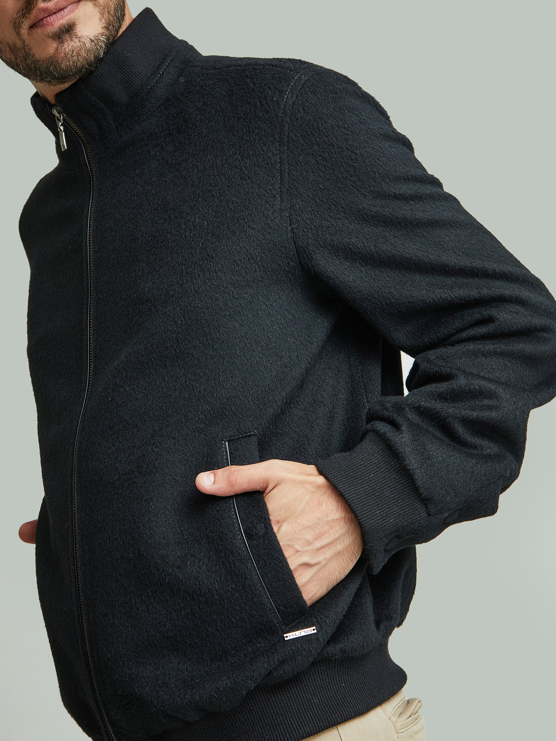 Nadrian Jacket Baby Alpaca Color Black - Image 5
