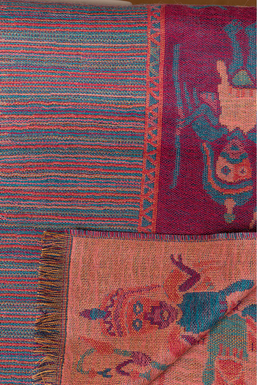 Nazca - 15 Scarf Baby Alpaca Color Blue - Image 3