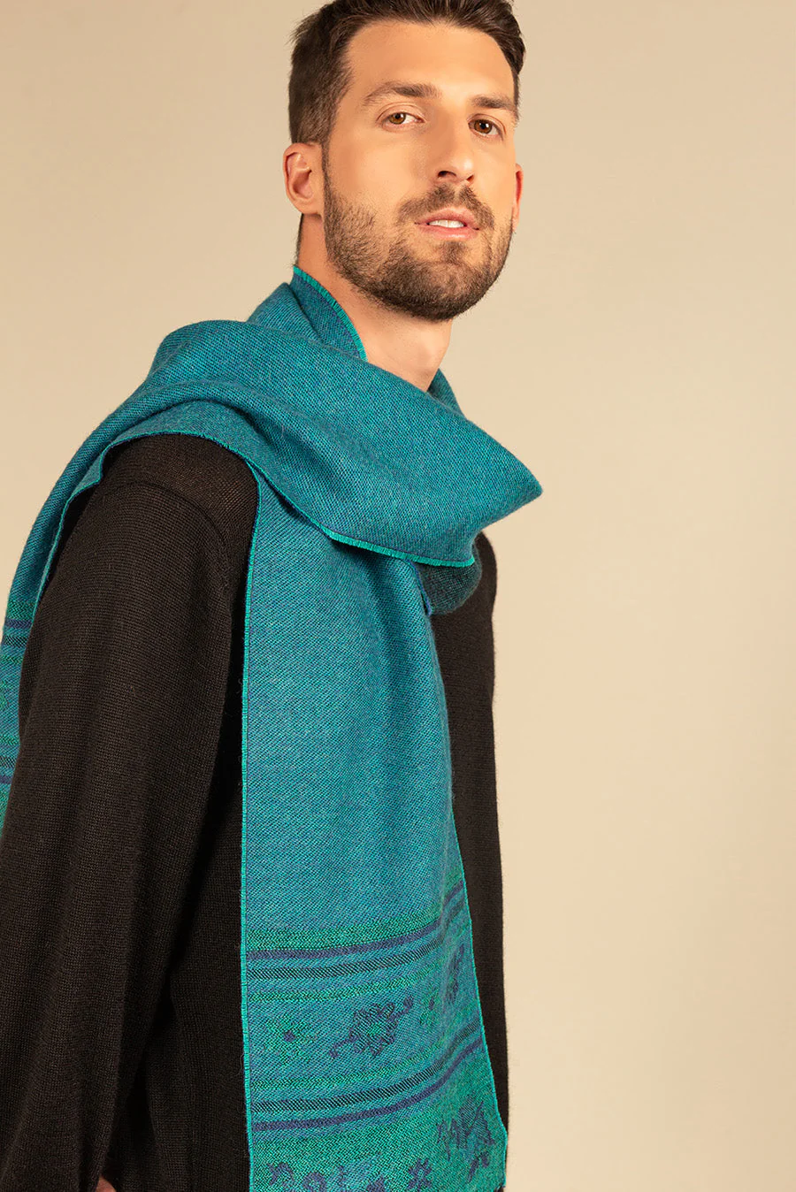 Nazca - 20 Scarf Baby Alpaca Color Blue