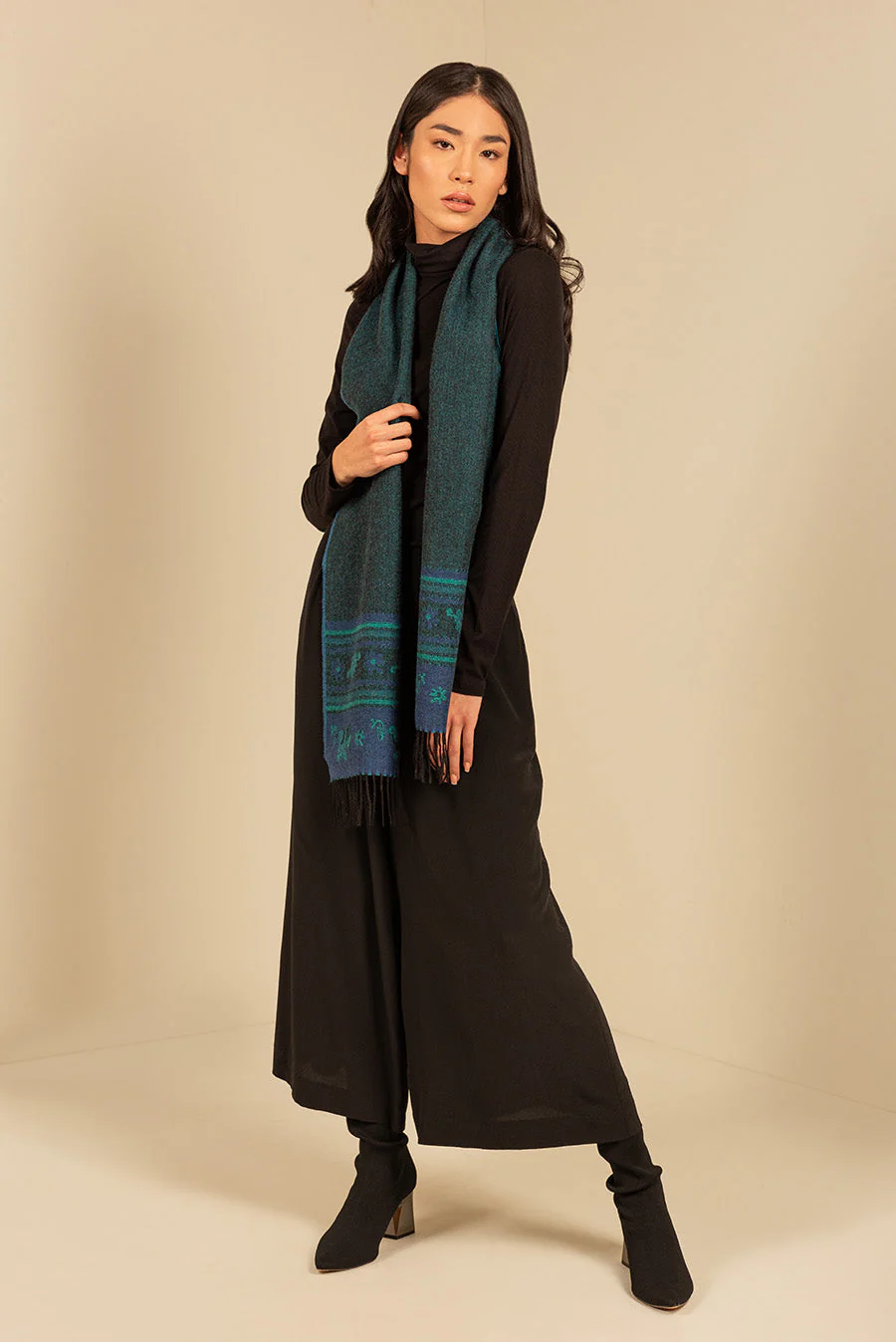 Nazca - 20 Scarf Baby Alpaca Color Blue - Image 4