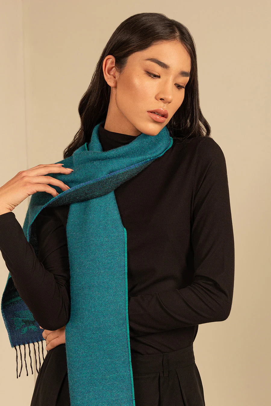 Nazca - 20 Scarf Baby Alpaca Color Blue - Image 6