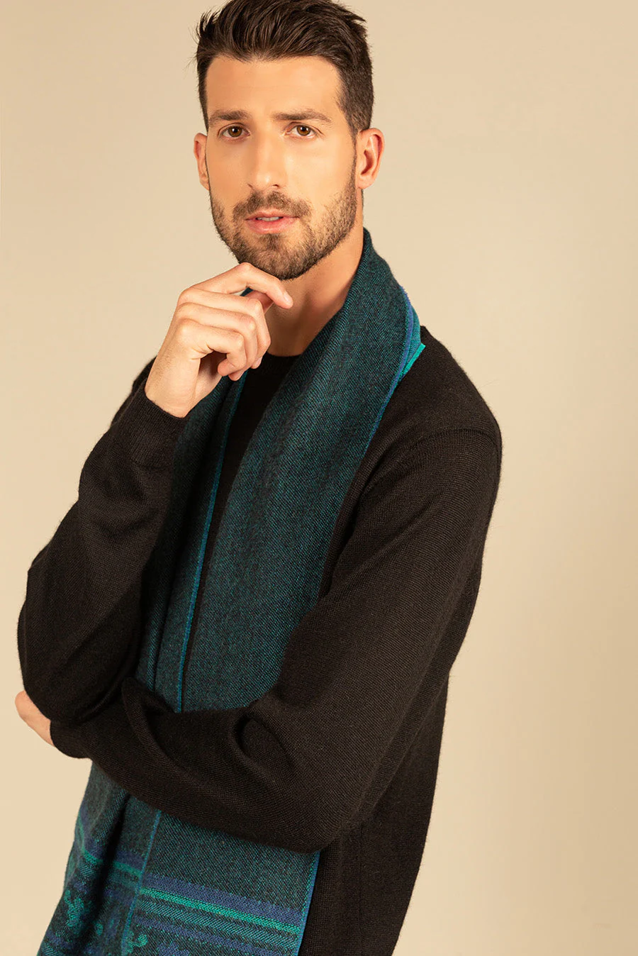Nazca - 20 Scarf Baby Alpaca Color Blue - Image 8