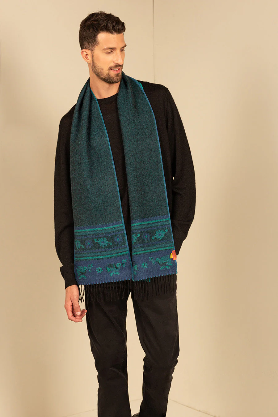 Nazca - 20 Scarf Baby Alpaca Color Blue - Image 9