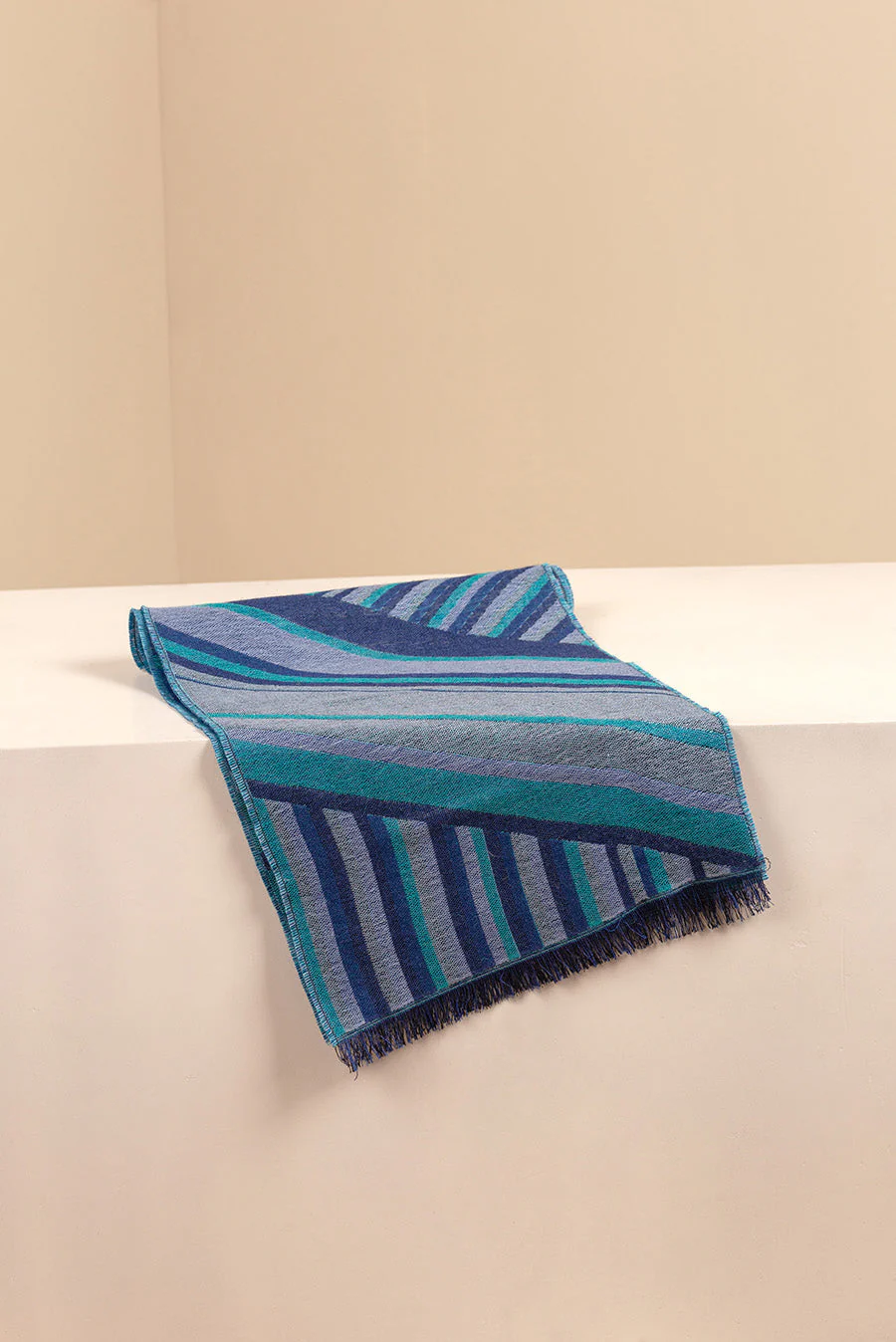 Unrese Scarf Baby Alpaca Color Blue - Image 2