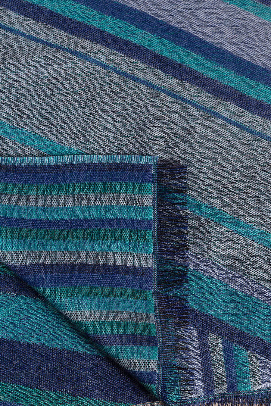 Unrese Scarf Baby Alpaca Color Blue - Image 6