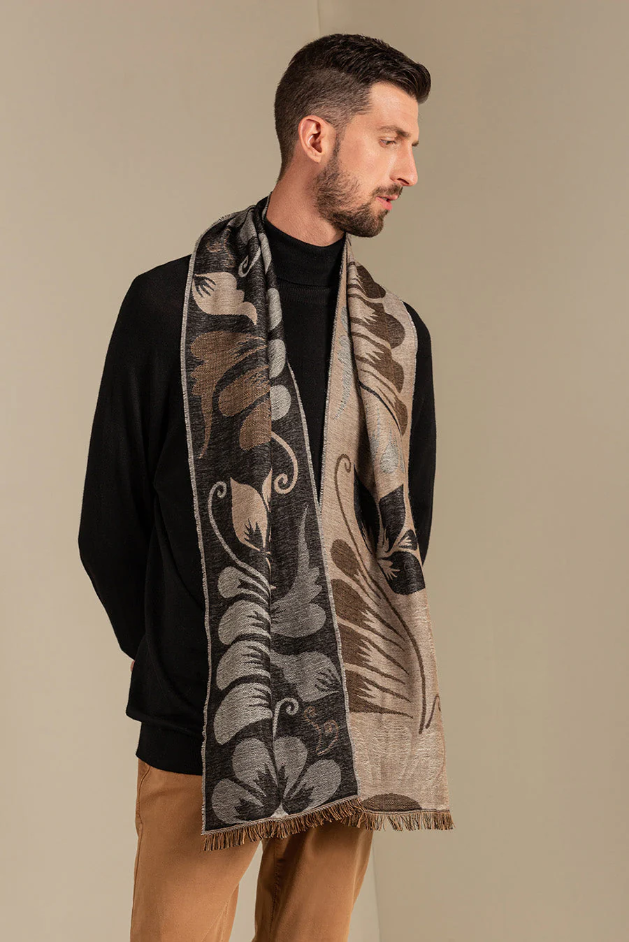 Untango Scarf Baby Alpaca Color Grey - Image 5