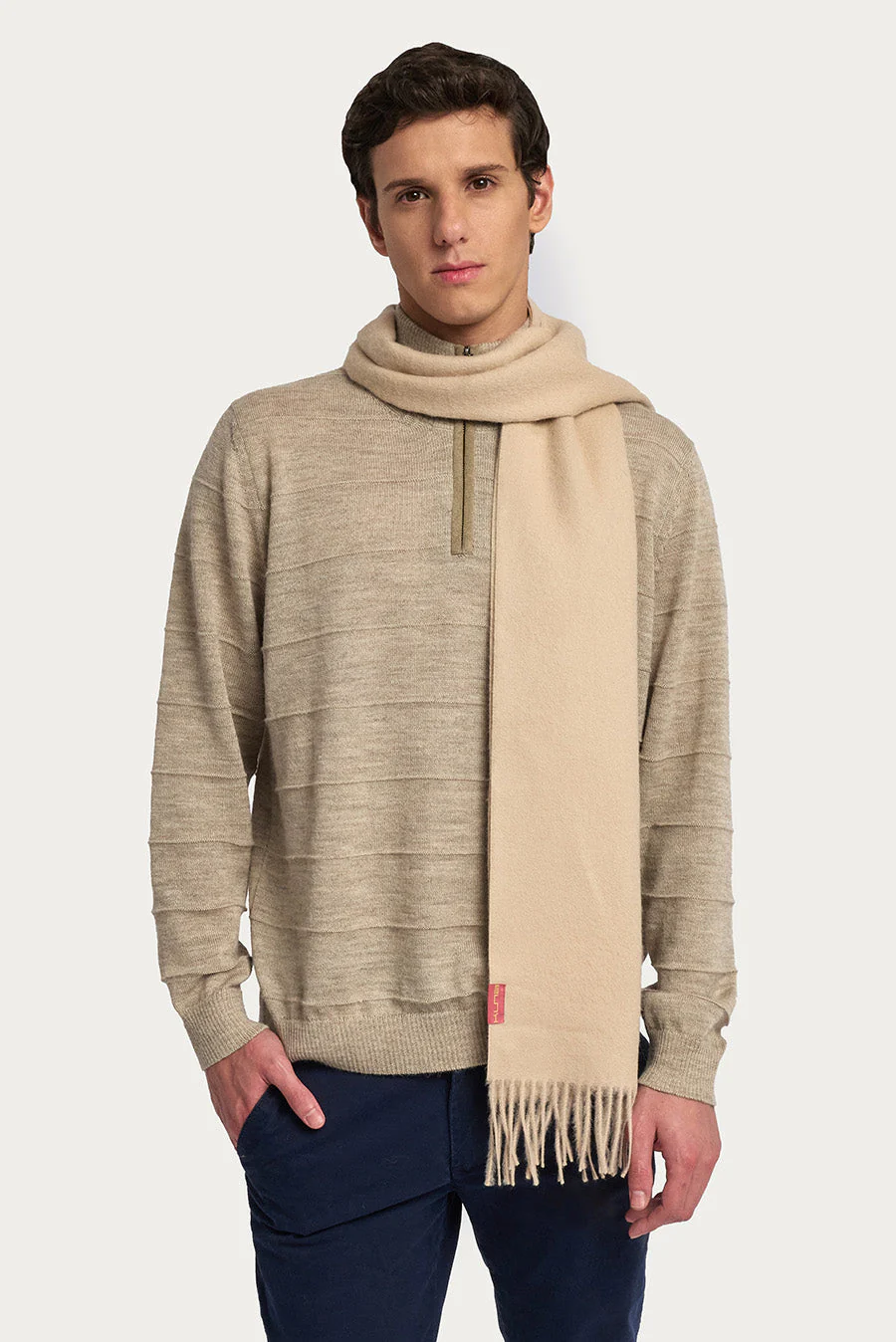 Wenzell Scarf Baby Alpaca Color Beige - Image 4