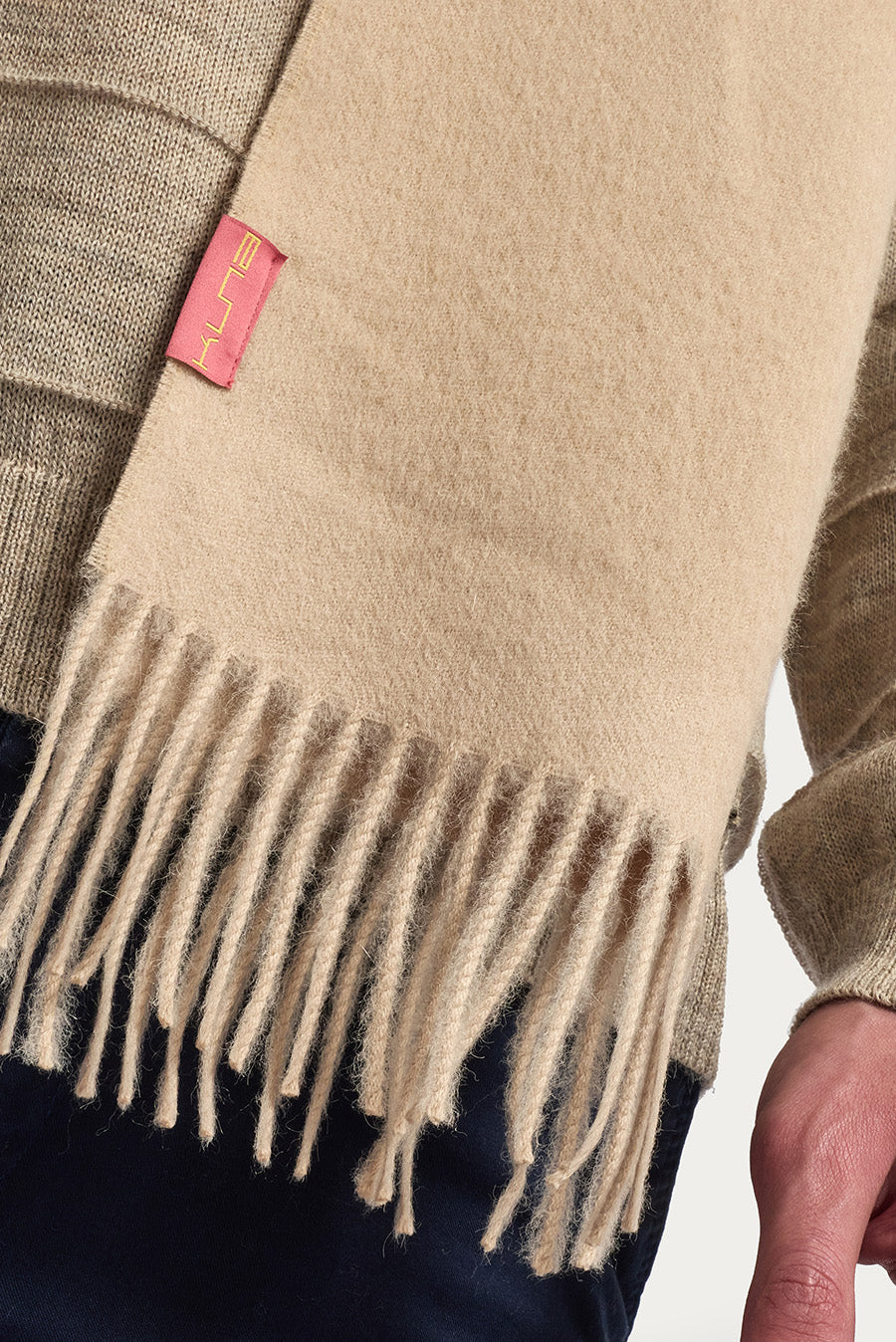 Wenzell Scarf Baby Alpaca Color Beige - Image 5