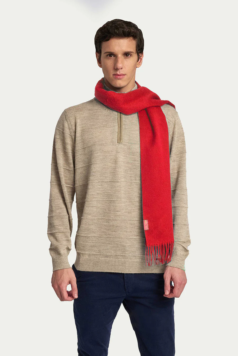 Wenzell Scarf Baby Alpaca Color Red - Image 4