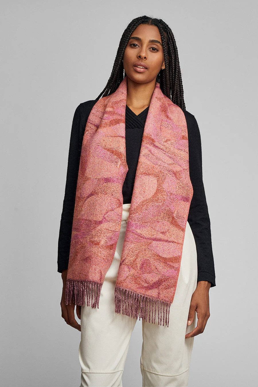 Willing Scarf Baby Alpaca Color Guinda