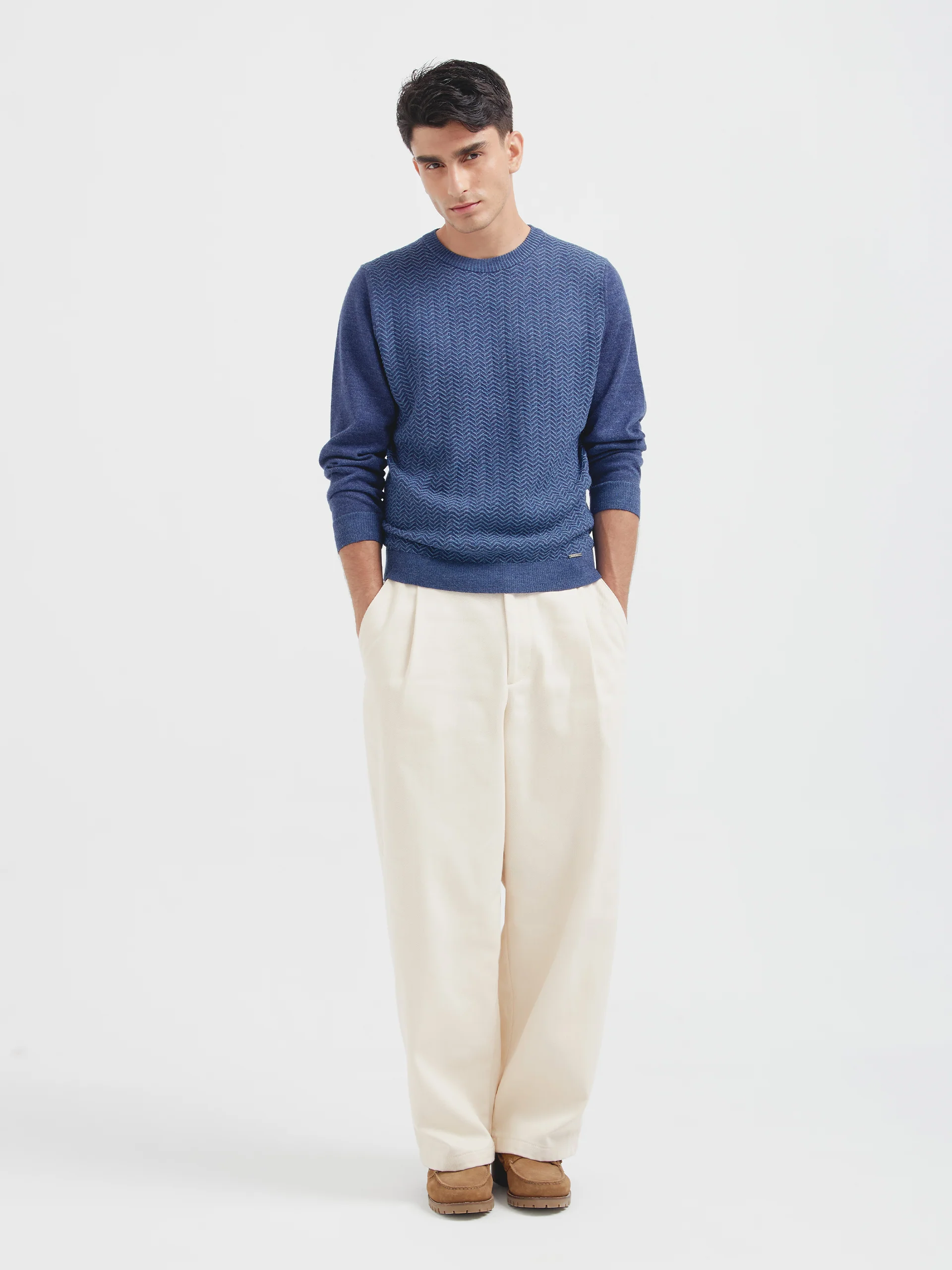 Charly Sweater Baby Alpaca Color Blue - Image 4