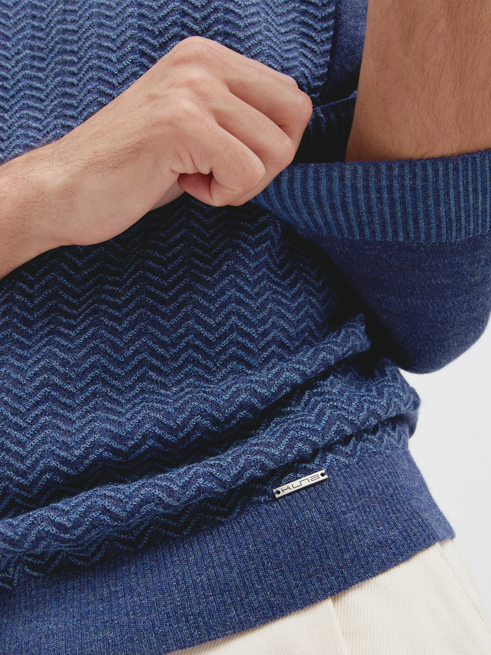 Charly Sweater Baby Alpaca Color Blue - Image 5