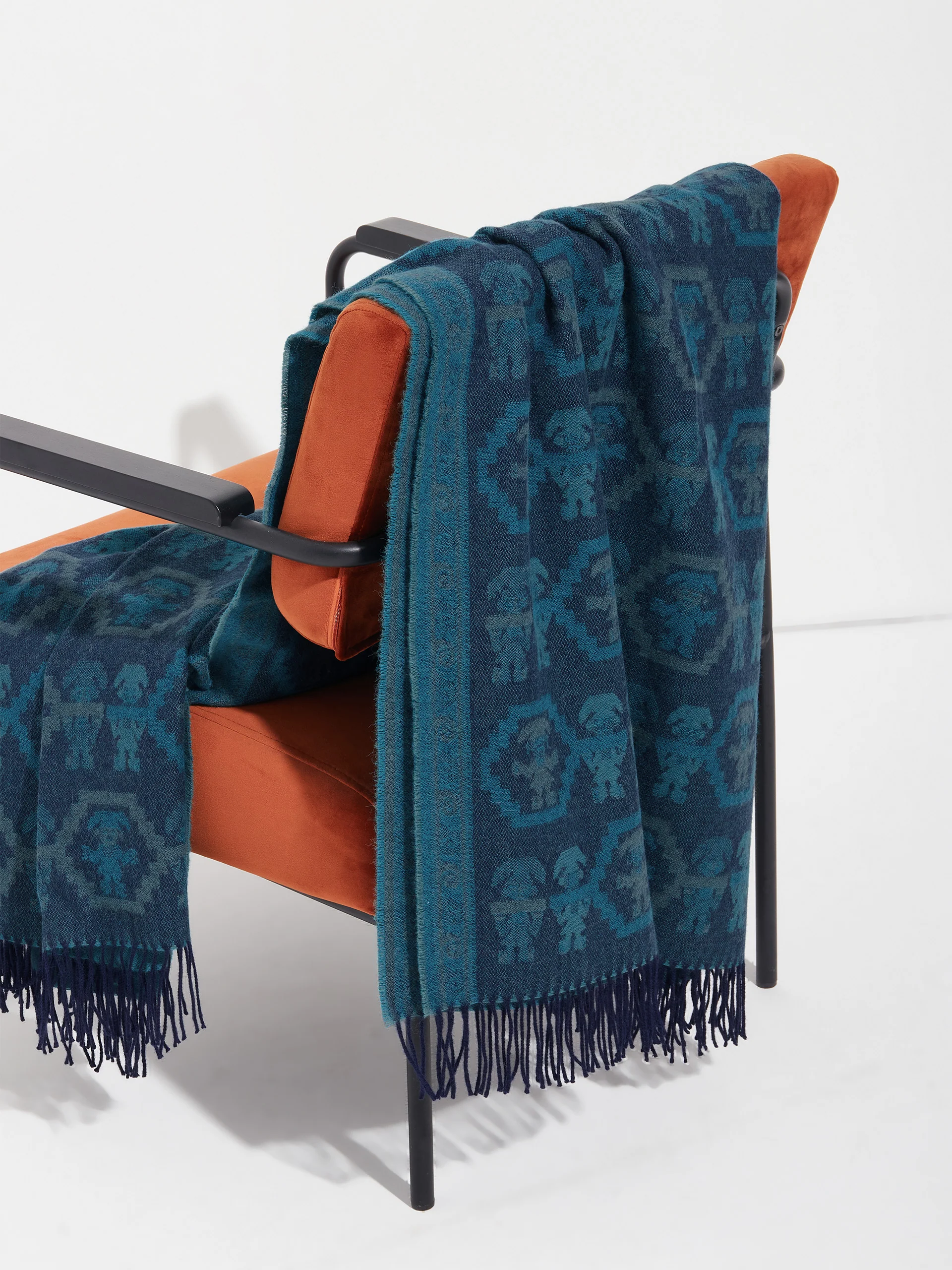 Chimu - 13 Blanket Baby Alpaca Color Turquoise - Image 3