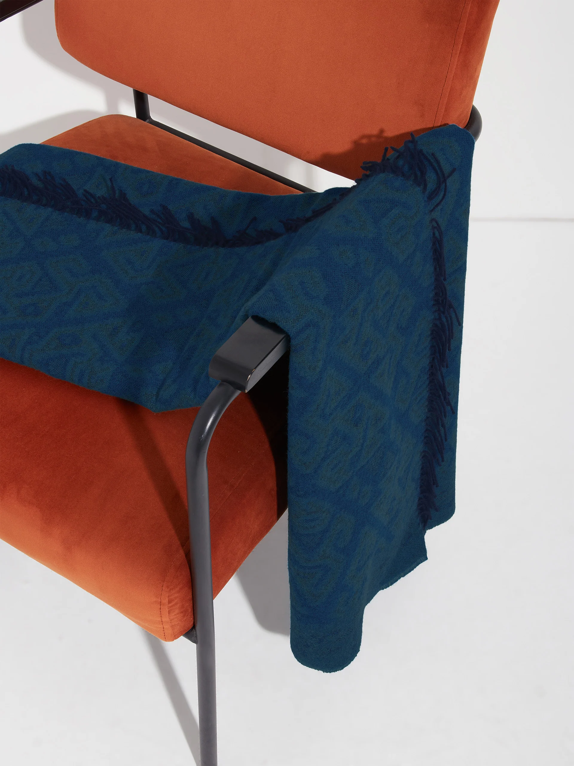 Chincha - 2 Blanket Baby Alpaca Color Blue - Image 3