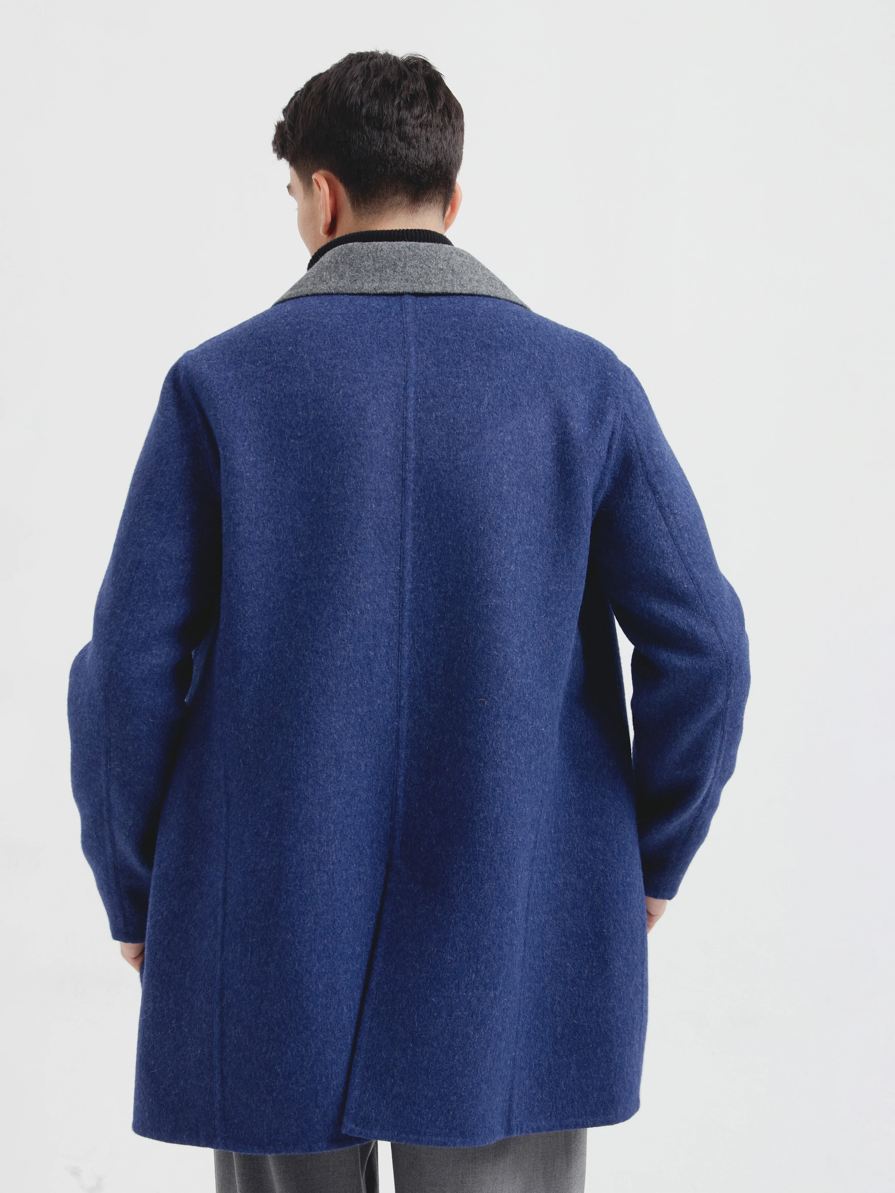 Cosmos Coat Baby Alpaca Color Blue - Image 4