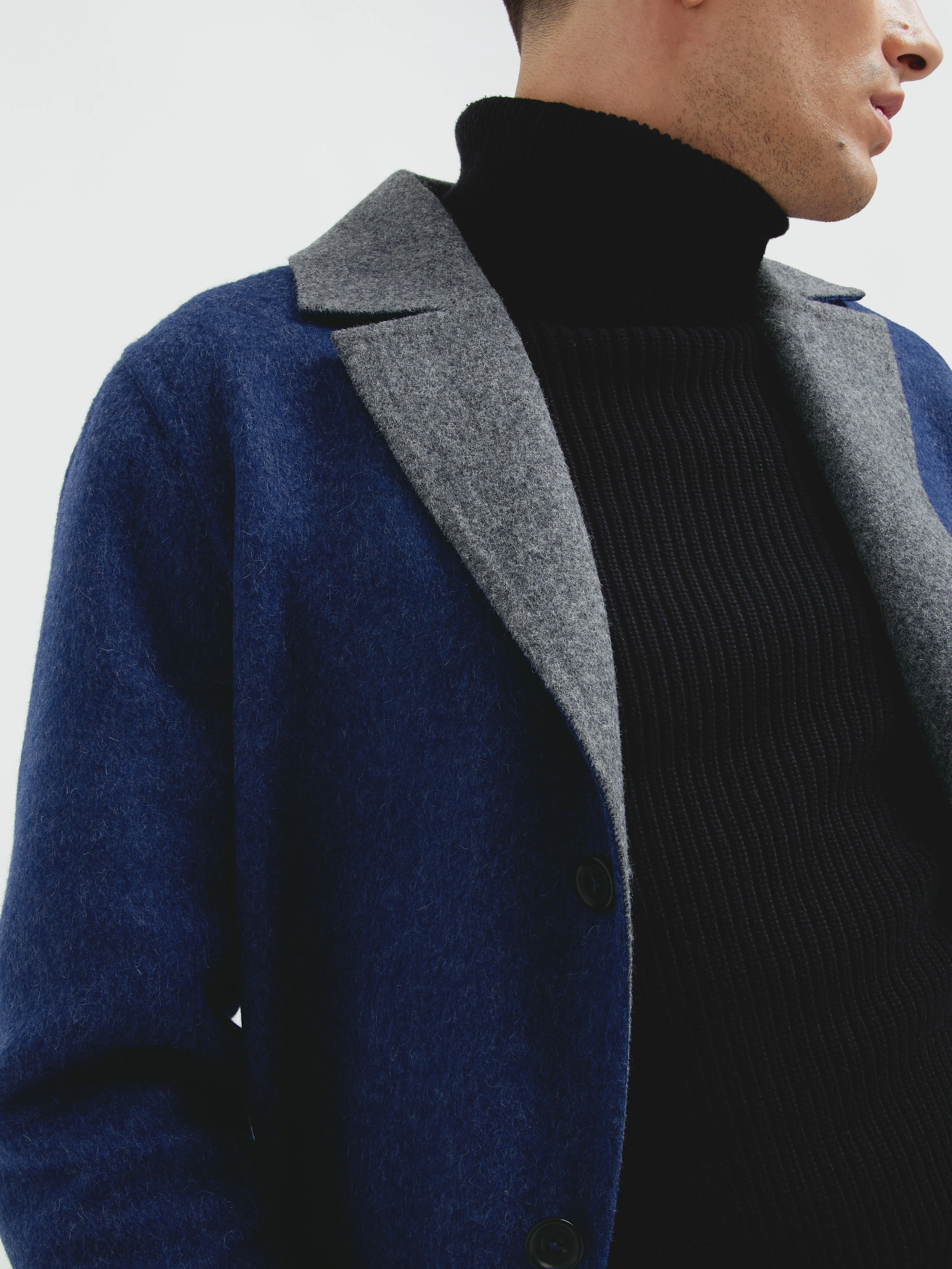 Cosmos Coat Baby Alpaca Color Blue - Image 6