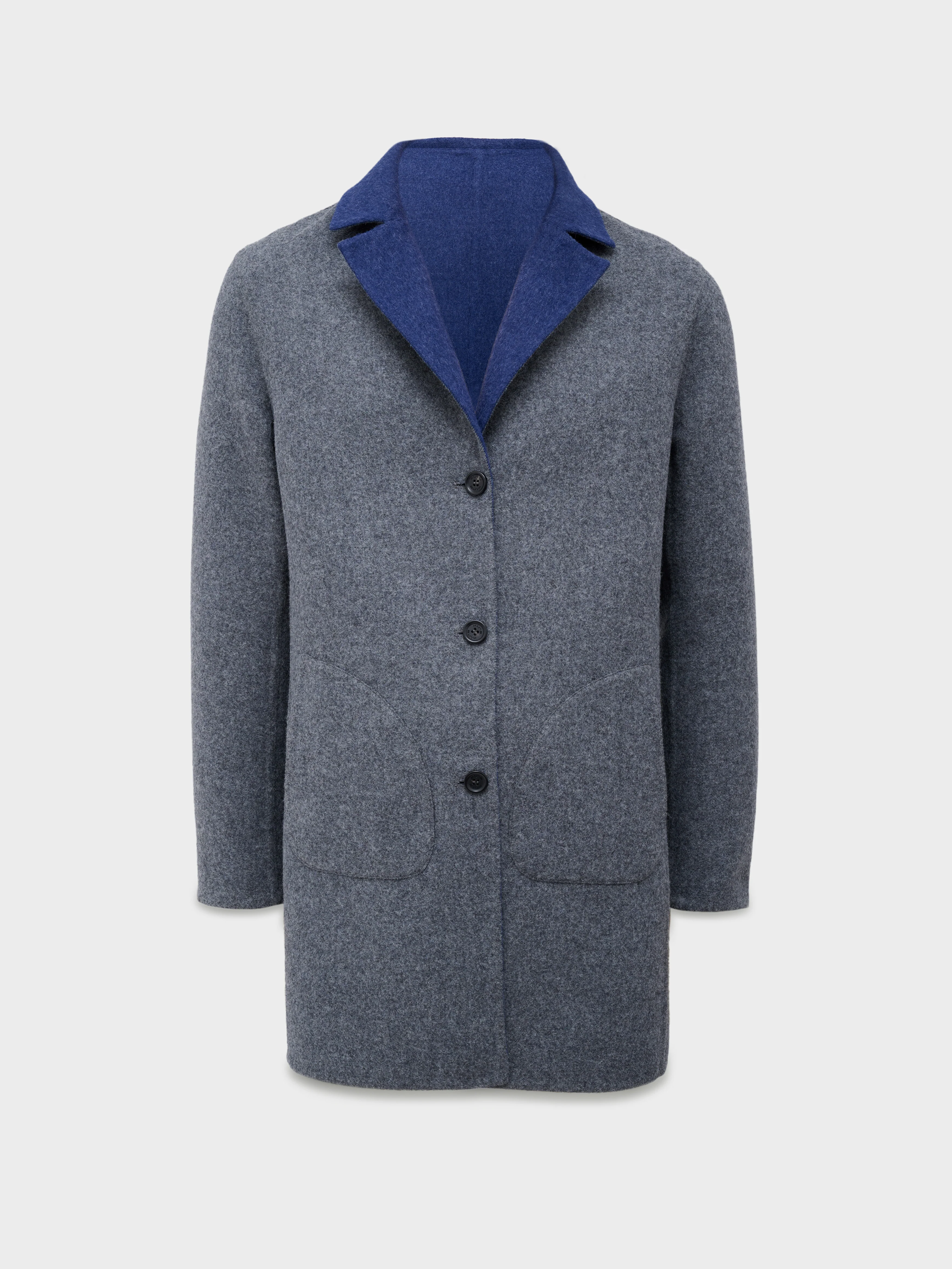 Cosmos Coat Baby Alpaca Color Blue - Image 7