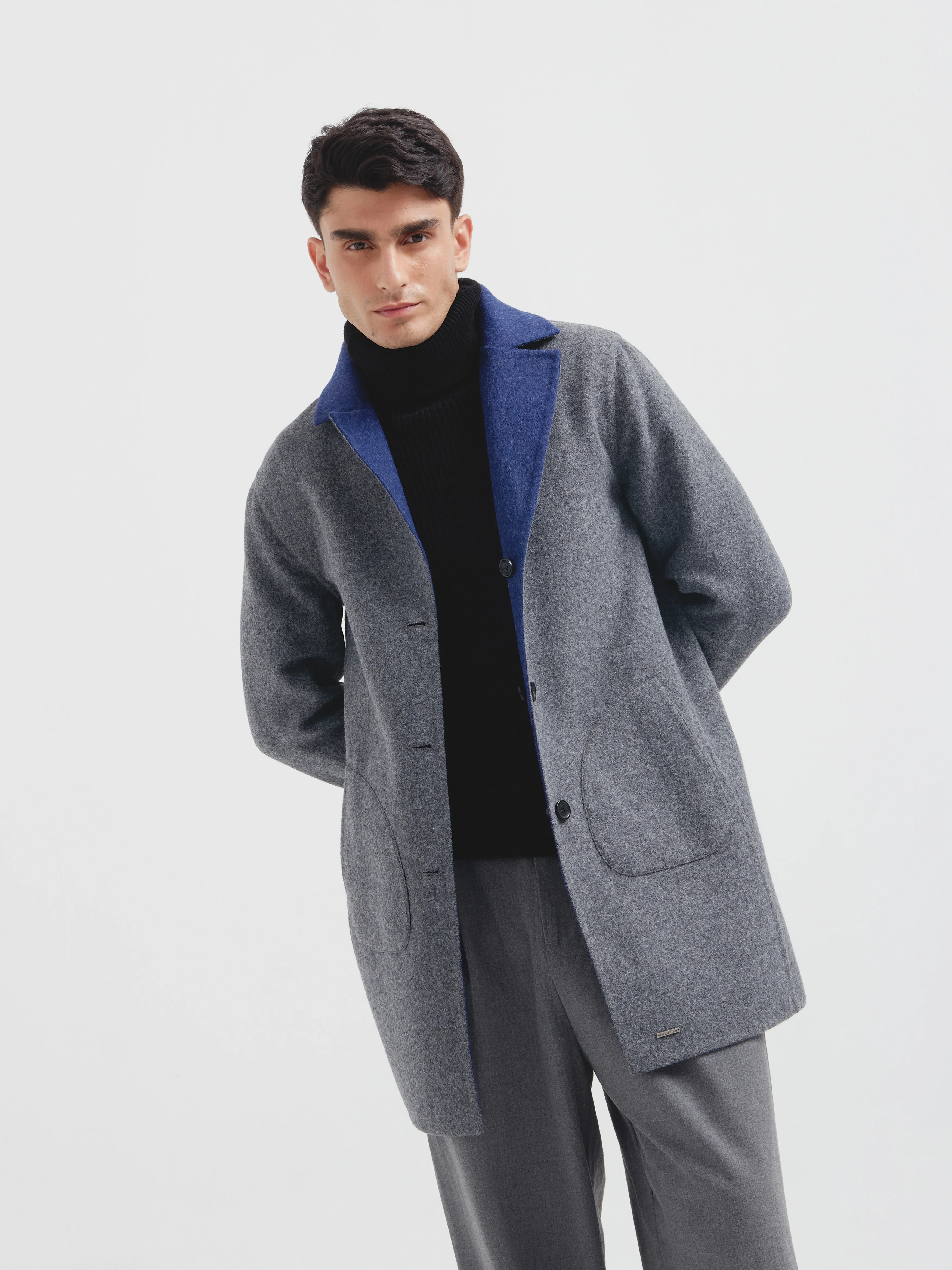 Cosmos Coat Baby Alpaca Color Blue - Image 8