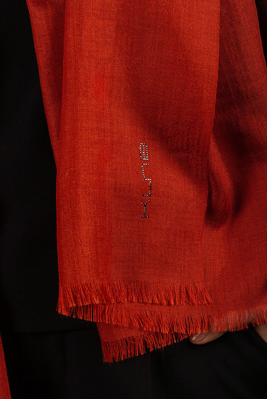 Bari Shawl Royal Alpaca & Silk Color Naranja