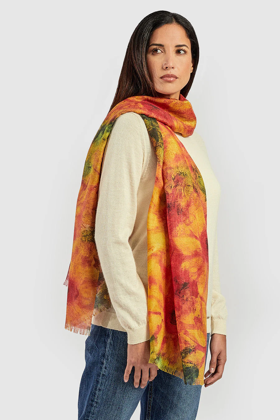 Girasoles Sonrientes Shawl Baby Alpaca Color Multicolor - Image 3