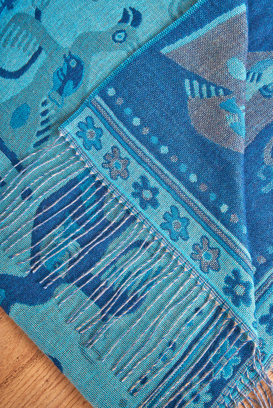Nazca - 13 Shawl Baby Alpaca Color Blue - Image 6