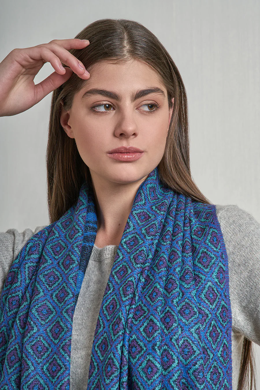 Nazca - 51 Shawl Baby Alpaca Color Blue