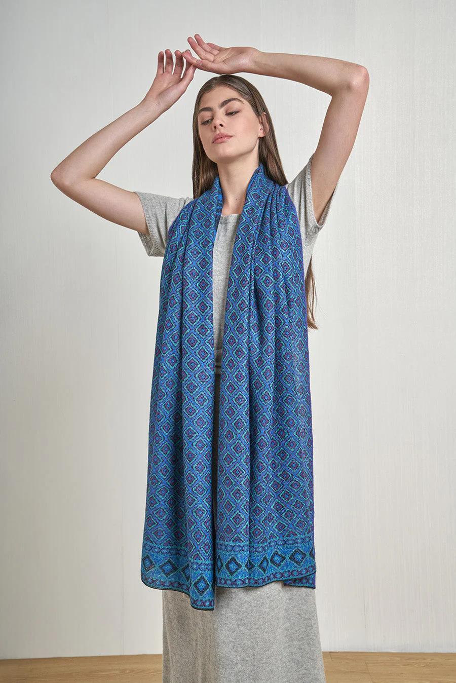 Nazca - 51 Shawl Baby Alpaca Color Blue - Image 2