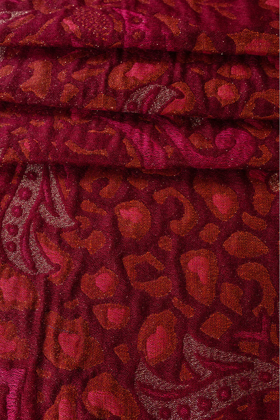 Verdino Shawl Baby Alpaca Color Red - Image 2