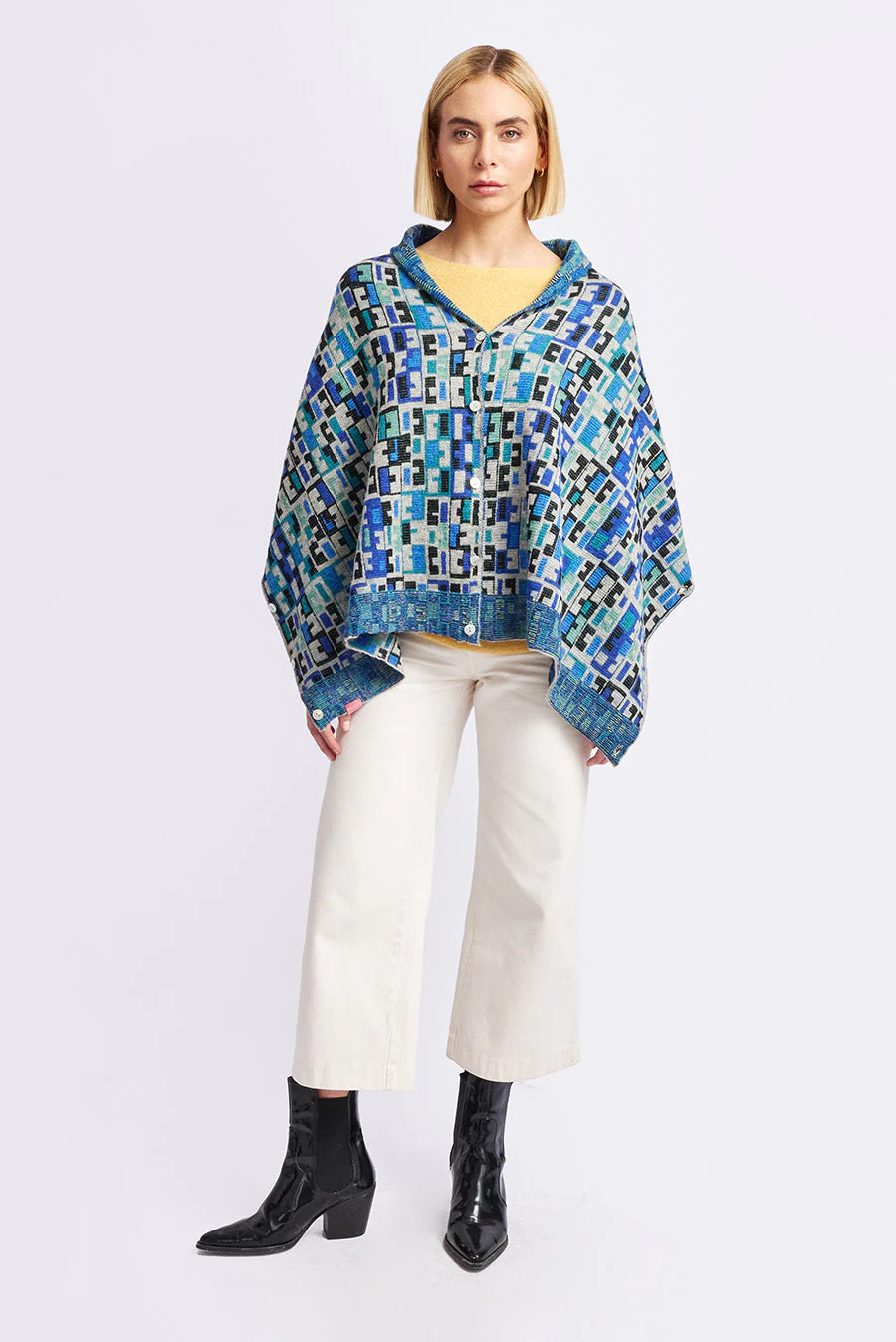 Wadja Stole Shawl Baby Alpaca Color Atitlan - Image 3
